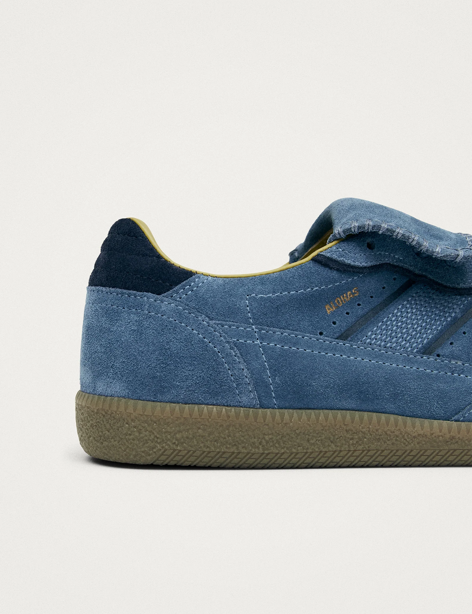 Alohas Club Suede Blue Leather Sneakers - Image 4
