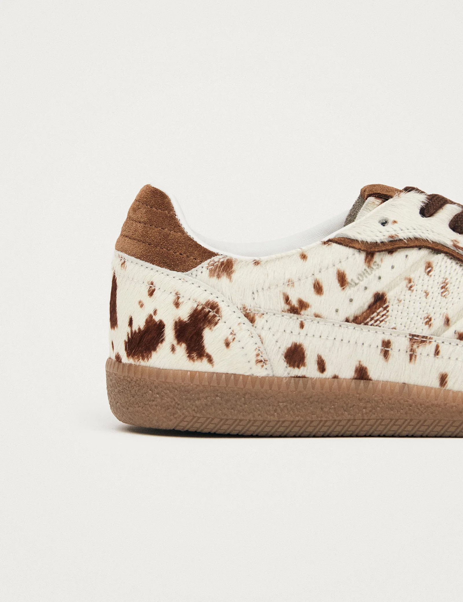 Alohas Cow Print Leather Trainers - Image 4