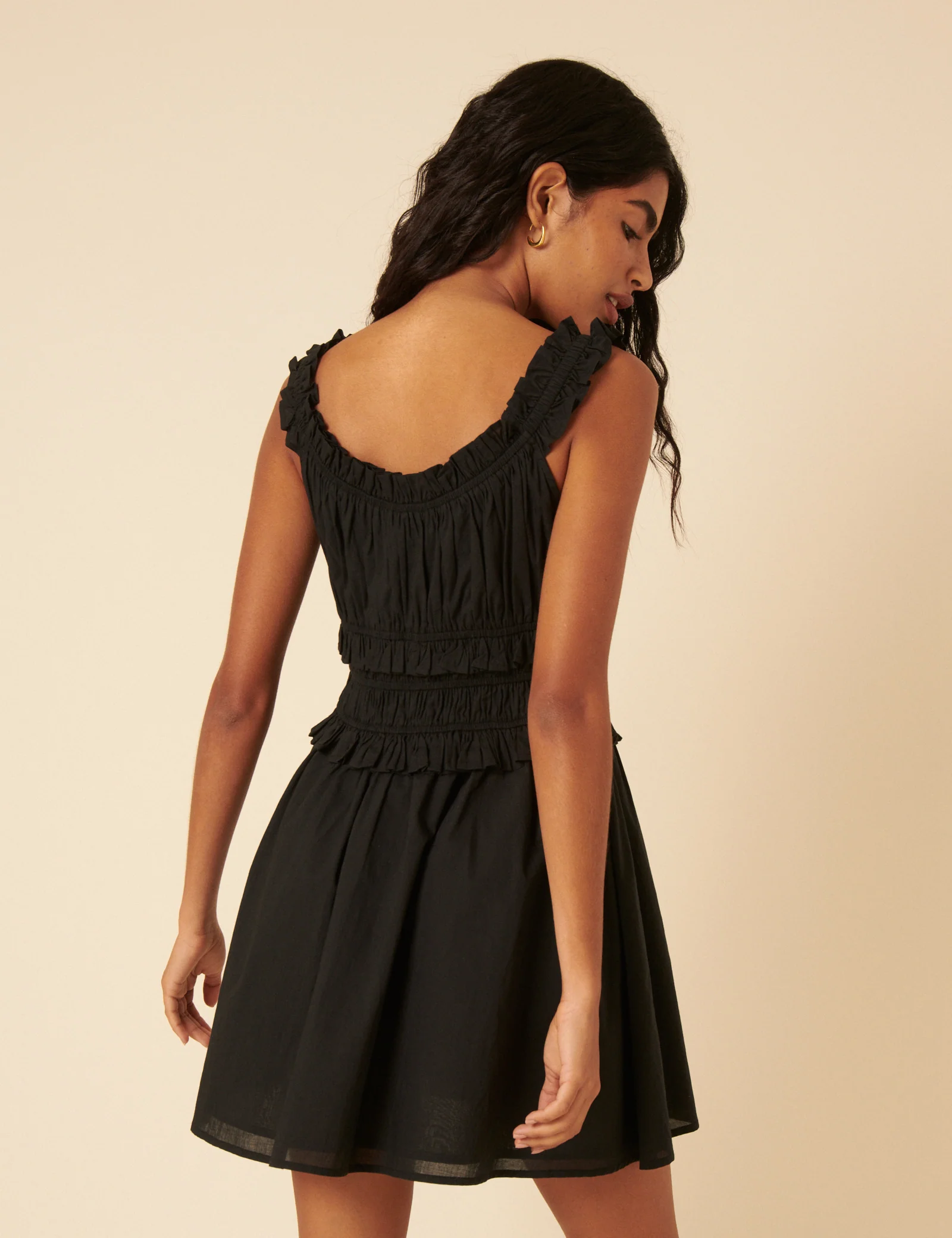 Black Ariel Mini Dress - Image 4