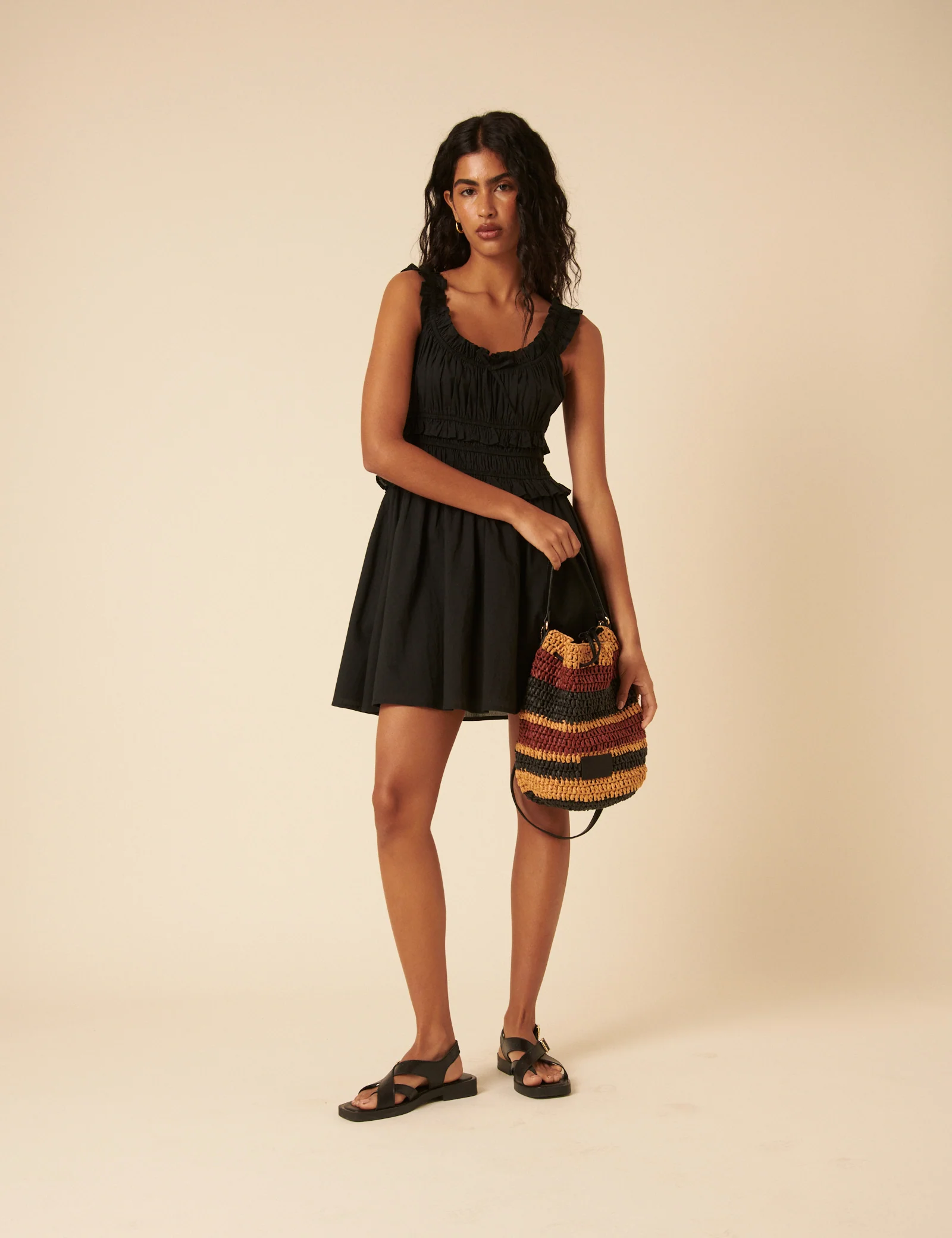 Black Ariel Mini Dress - Image 5