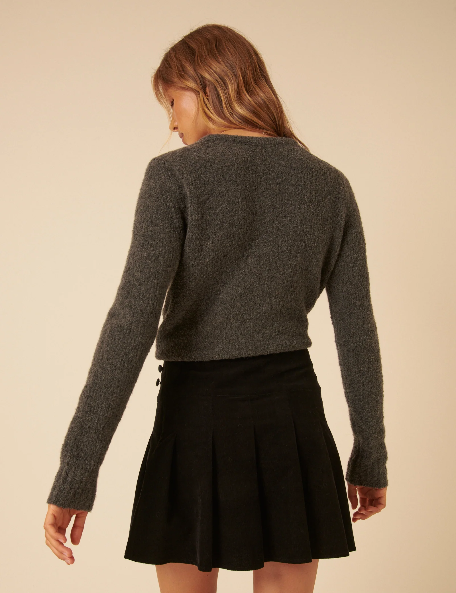Black Box Pleated Cord Mini Skirt - Image 6