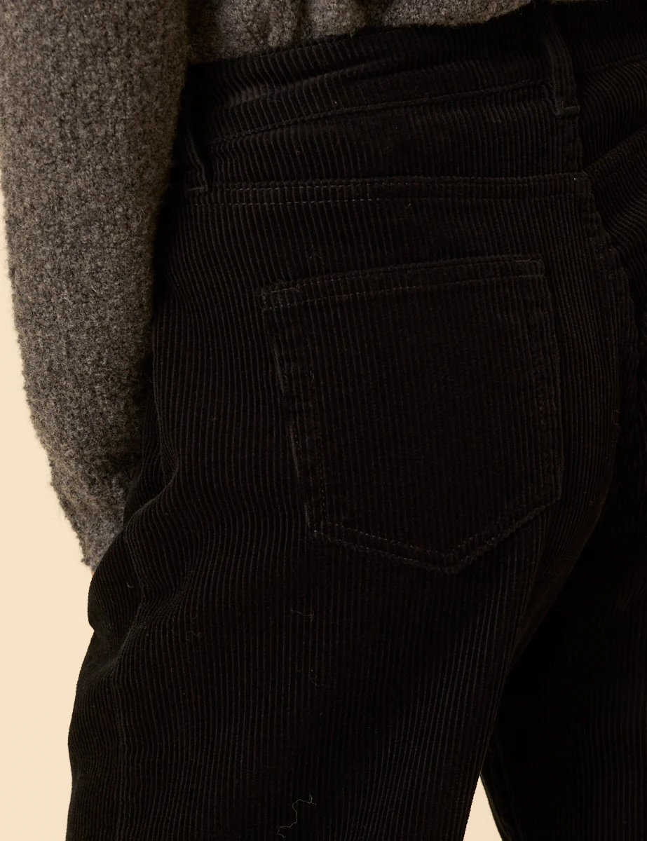 Black Cord Putney Barrel Leg Jeans - Image 5