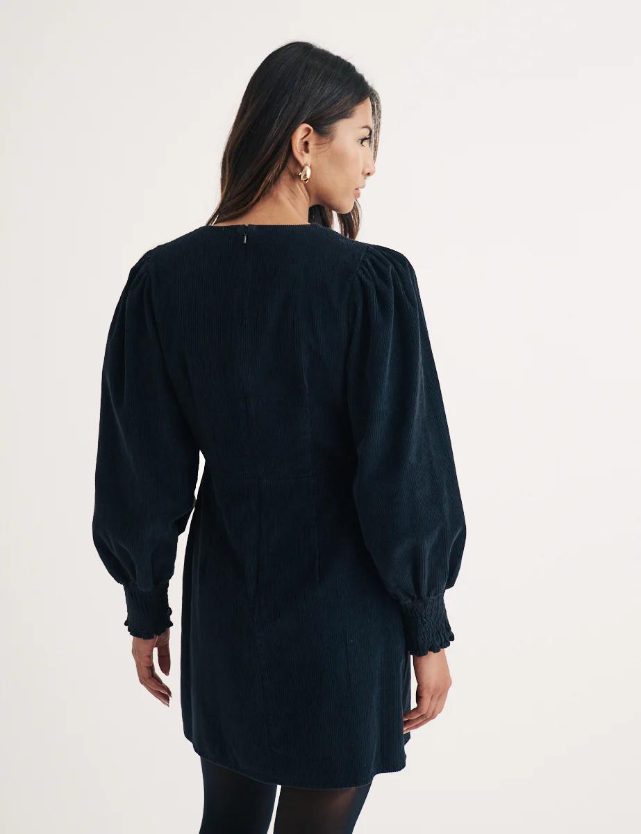 Black Cord Rigga Mini Dress - Image 4