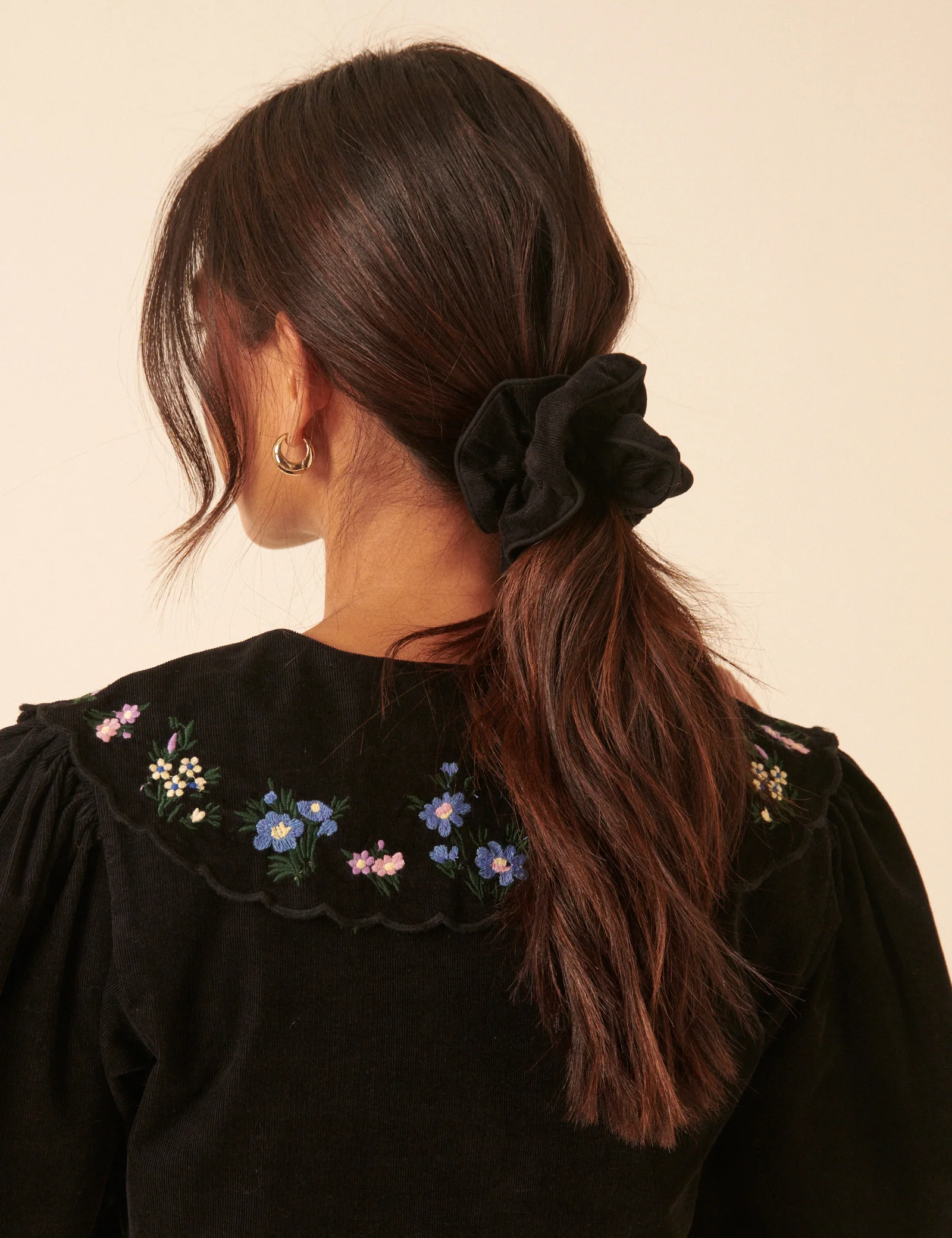Black Cord Scrunchie
