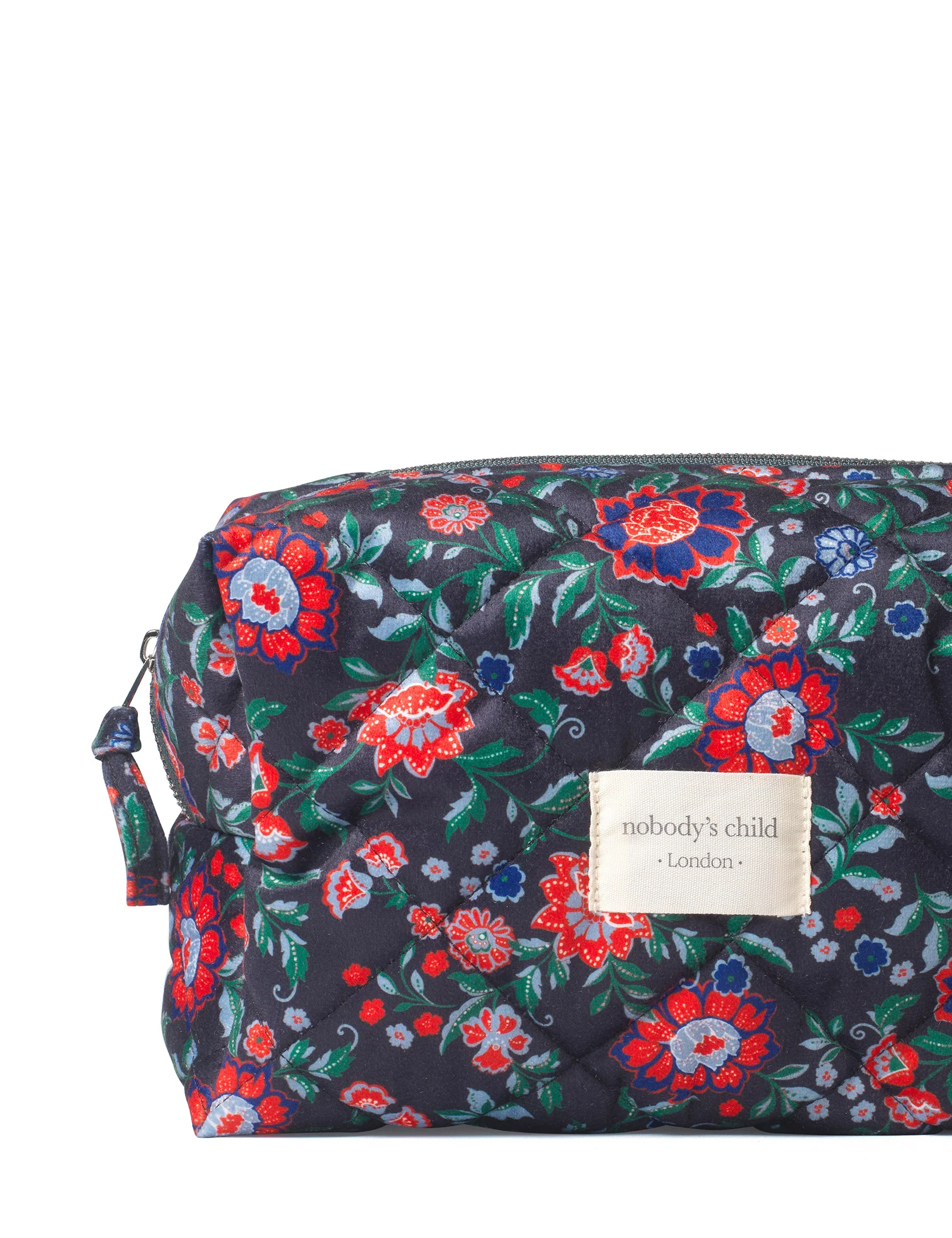 Black Floral Washbag - Image 3