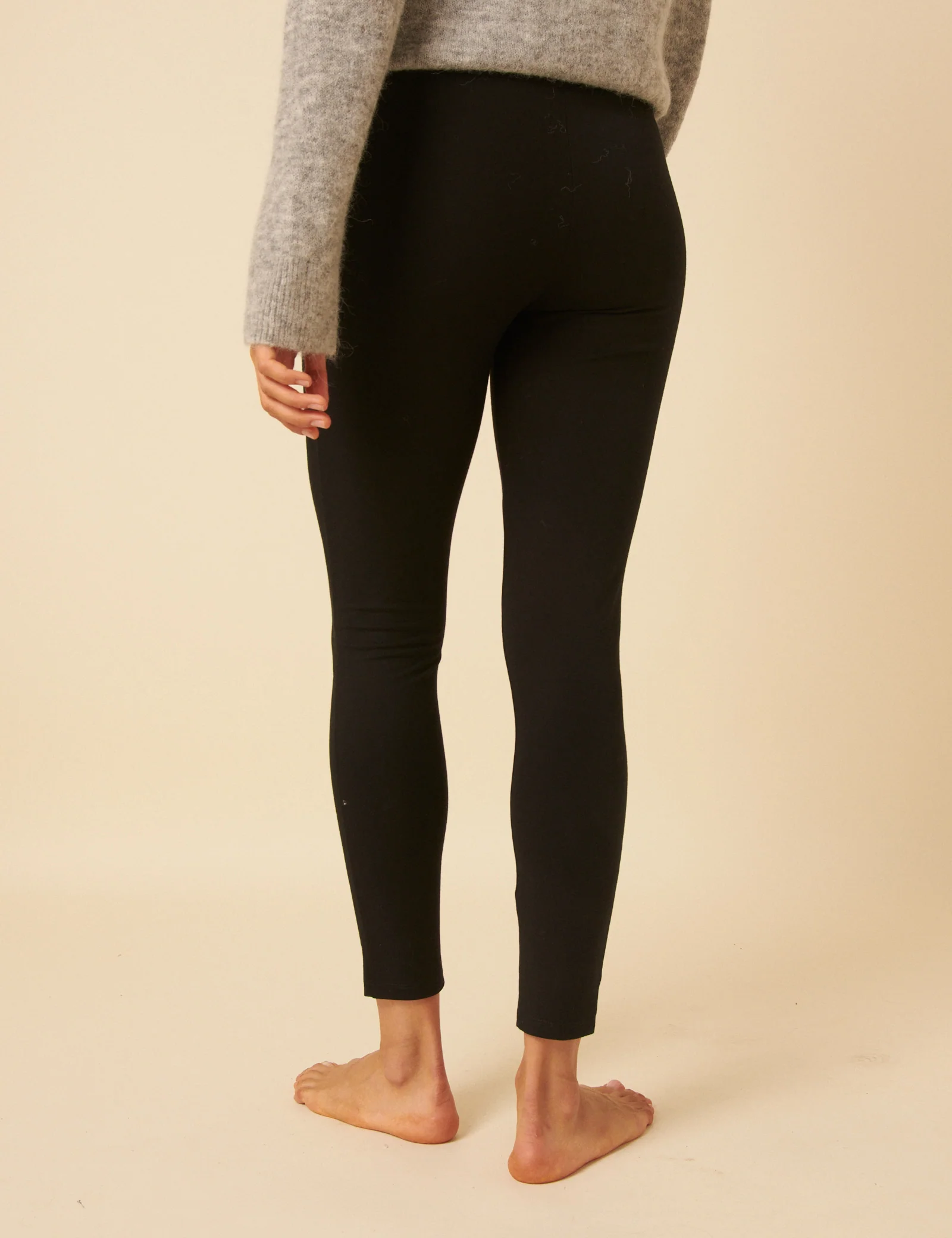 Black High Waisted Everyday Leggings - Image 4
