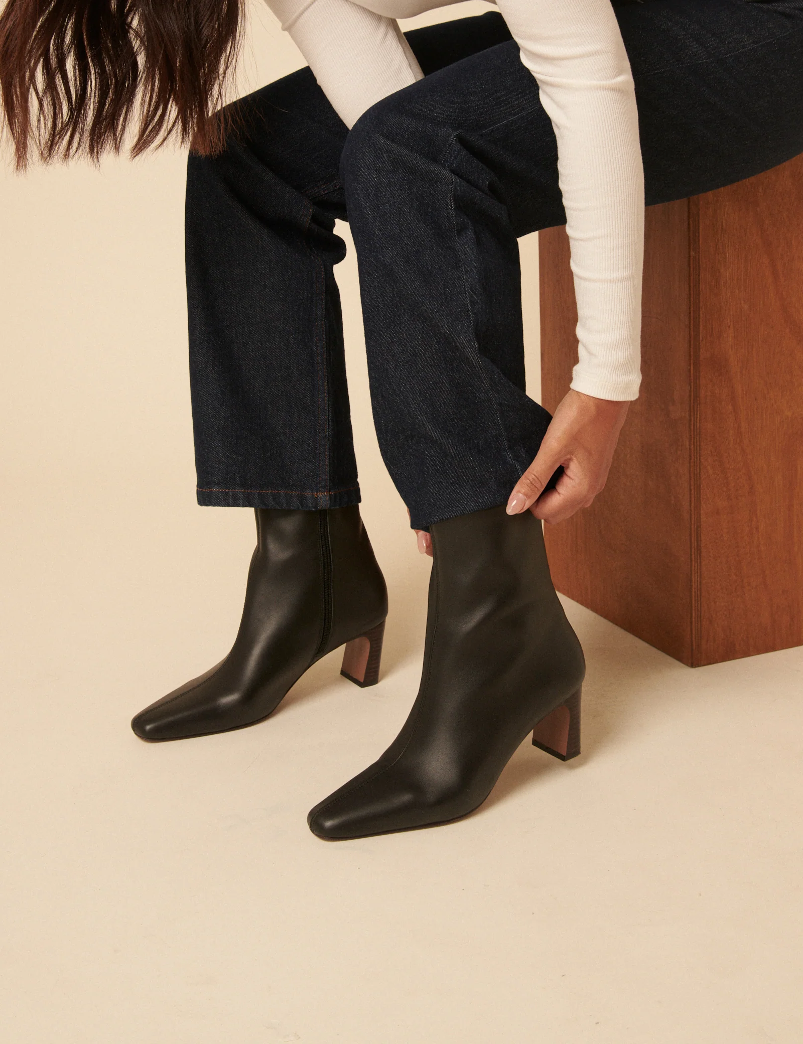 Black Leather Ankle Boots - Image 6