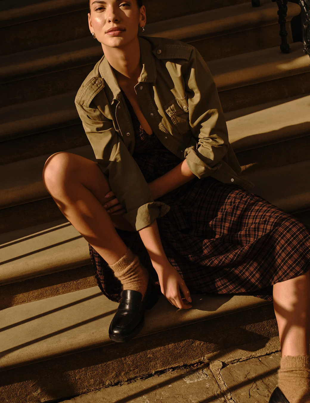 Black Leather Chunky Loafers - Image 2
