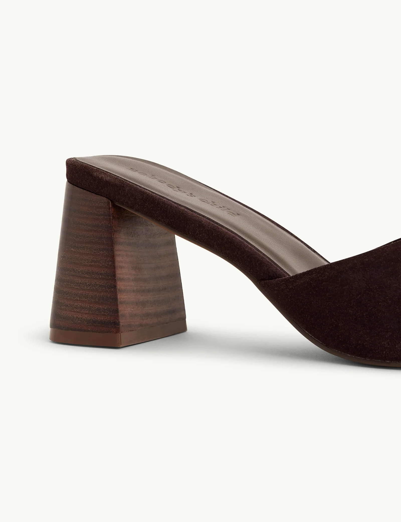 Dark Brown Block Heel Mules - Image 4