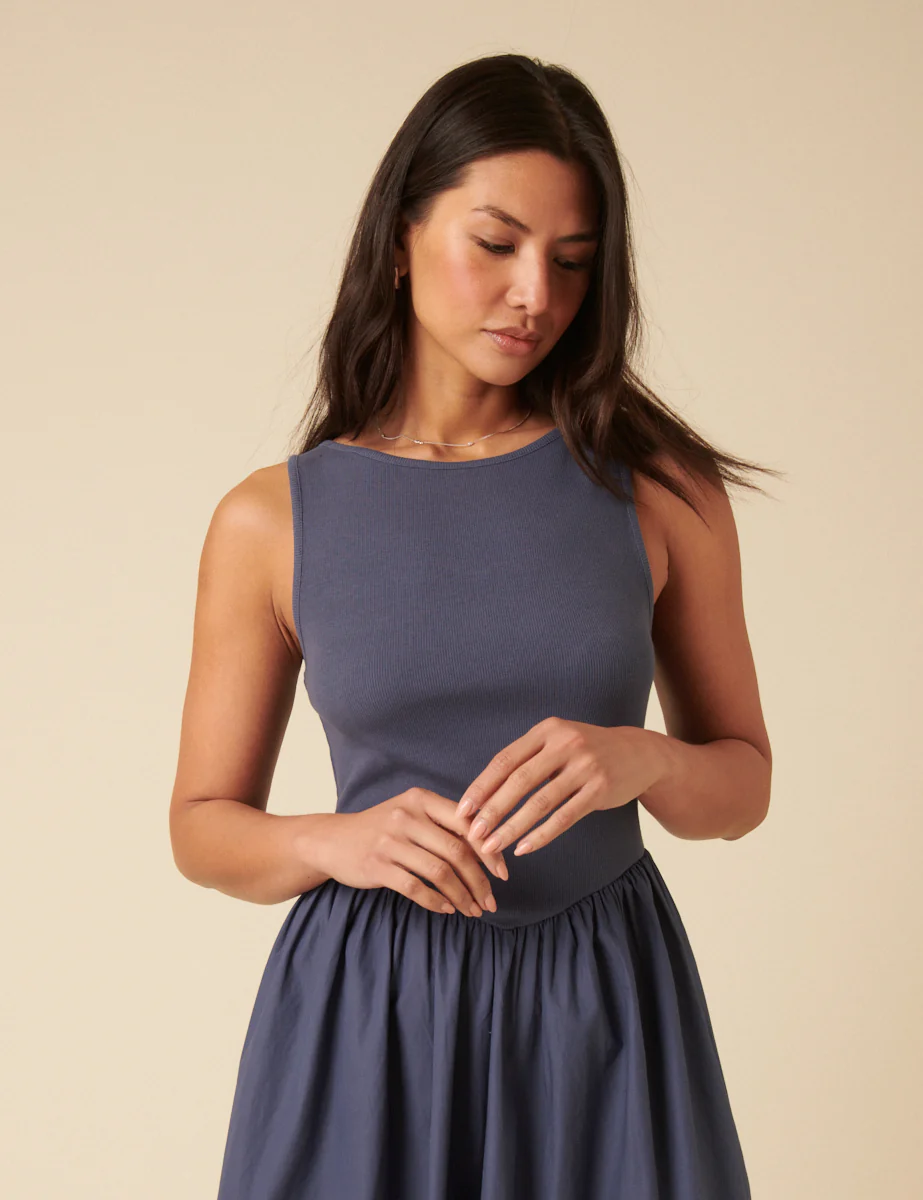 Blue Verity Midi Dress - Image 2