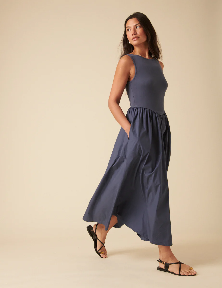 Blue Verity Midi Dress - Image 3