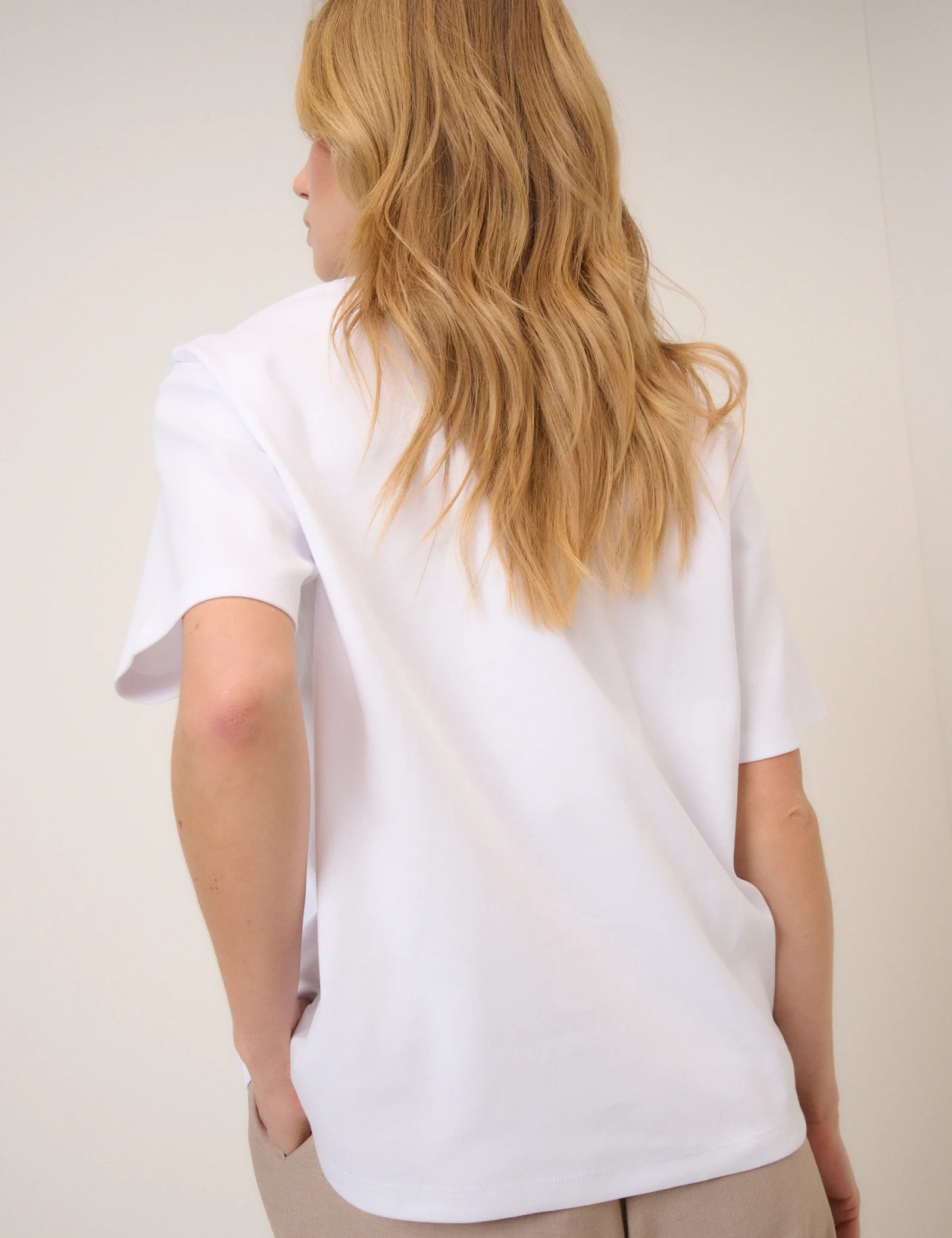 White Boxy Fit T-Shirt - Image 5