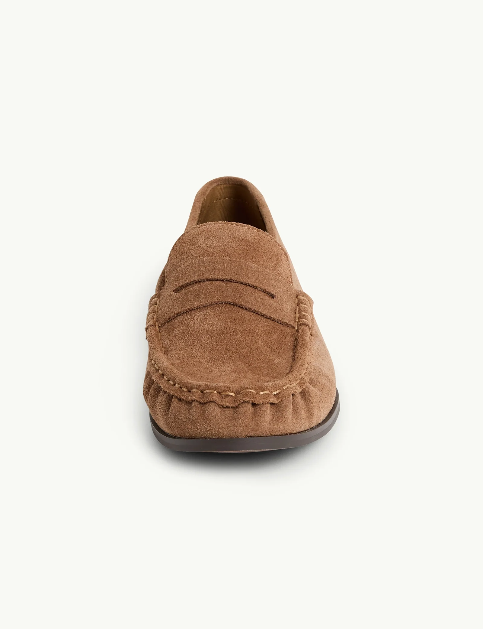 Tan Suede Loafers - Image 4