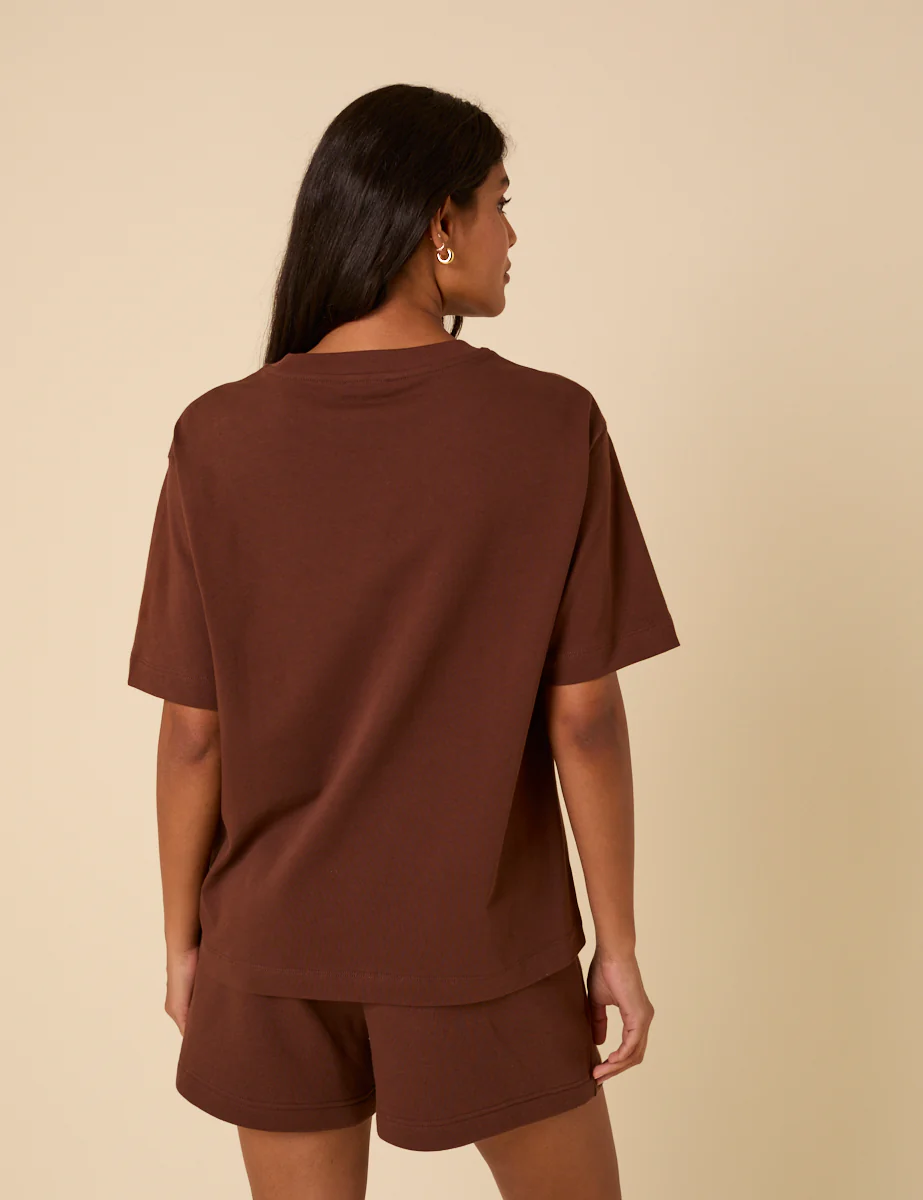 Brown Sunday Graphic T-Shirt - Image 5