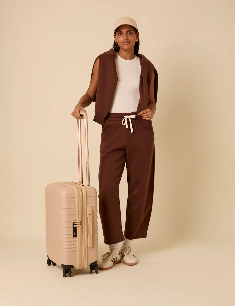 Brown Barrel Leg Joggers - Image 4