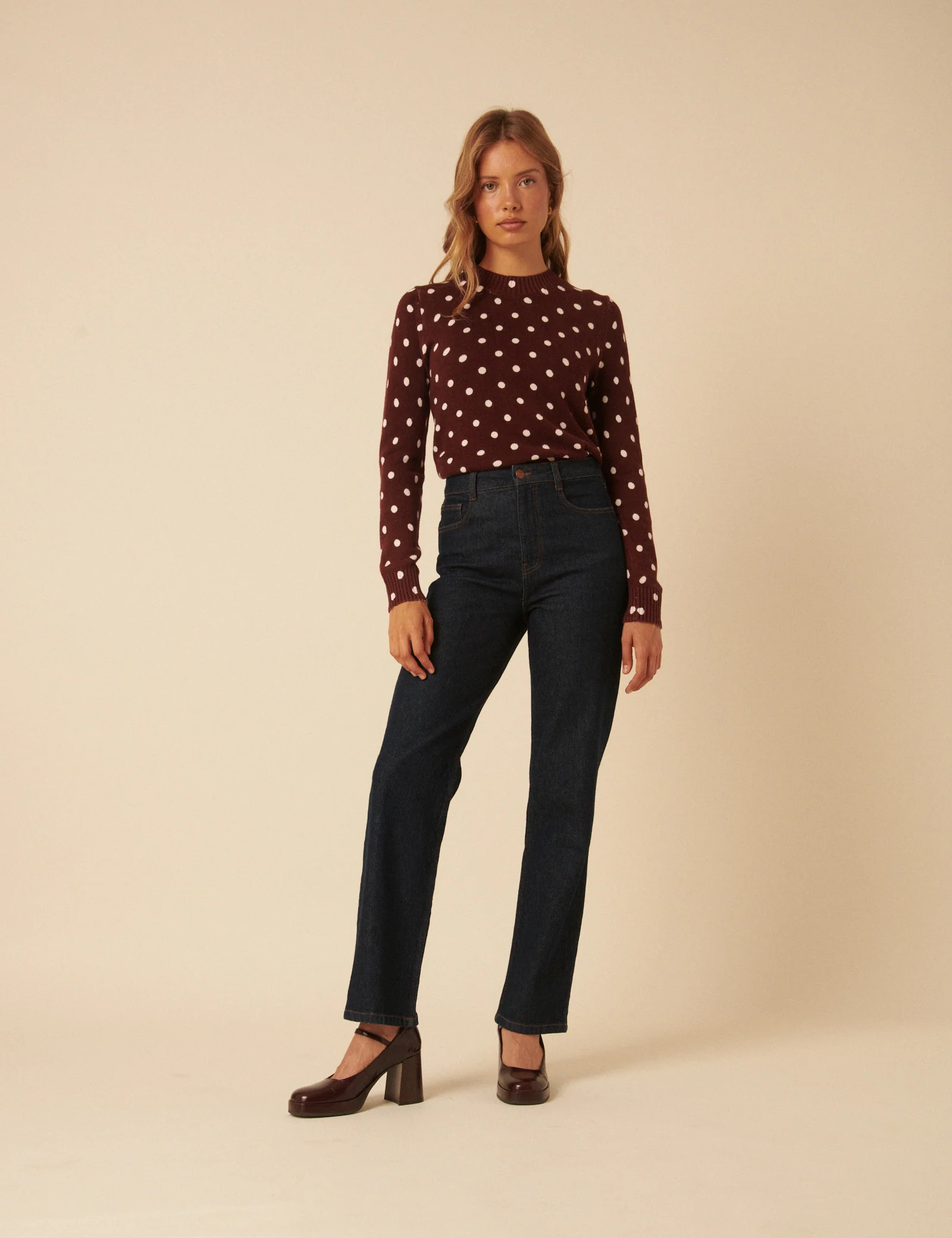 Brown Polka Dot Jumper - Image 4