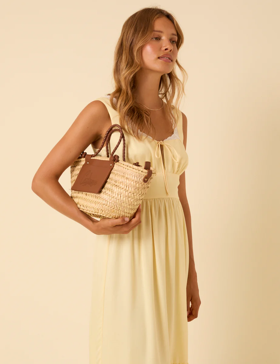 Butter Yellow Heather Midi Dress - Image 2