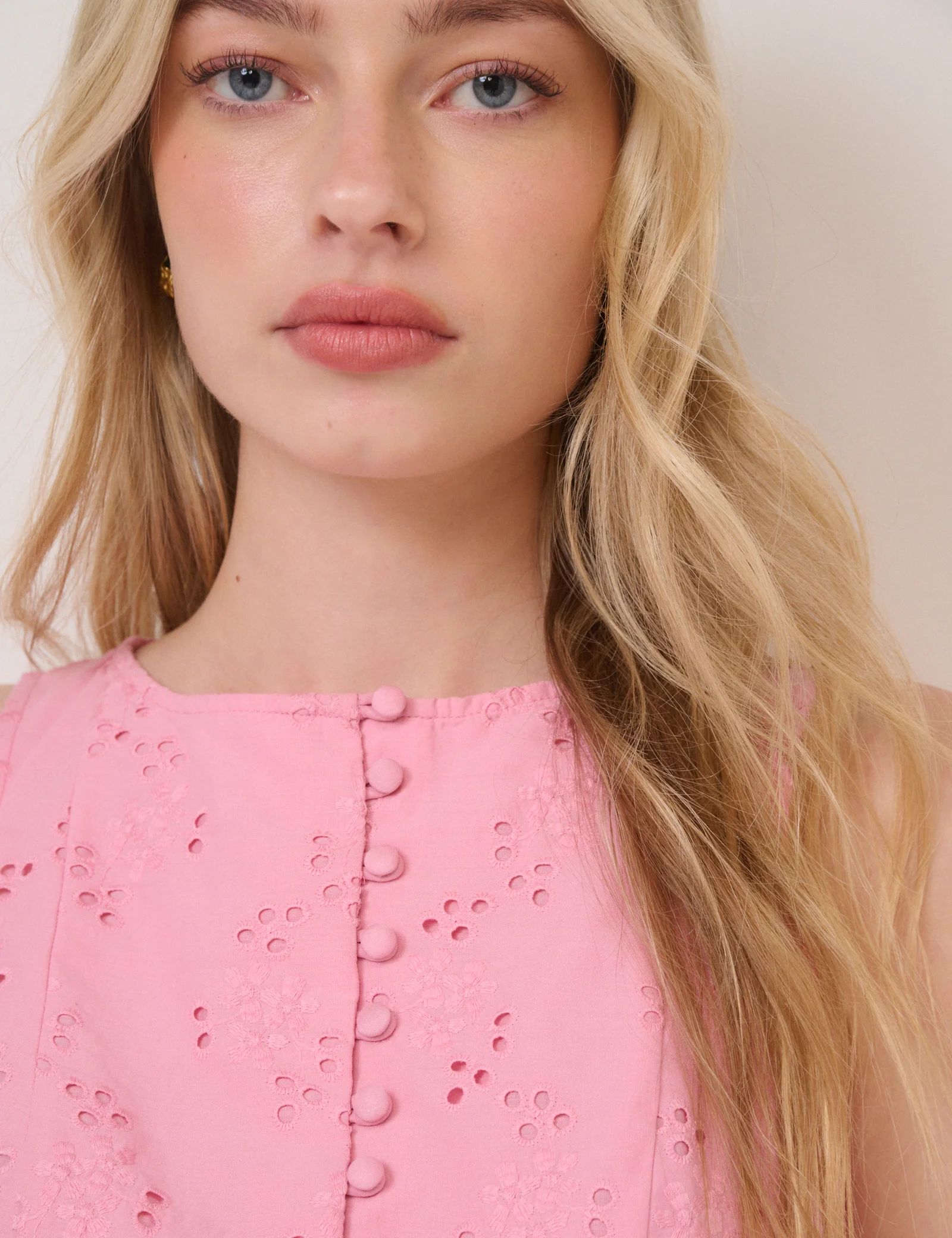 Pink Drop Waist Claudia Mini Dress - Image 5