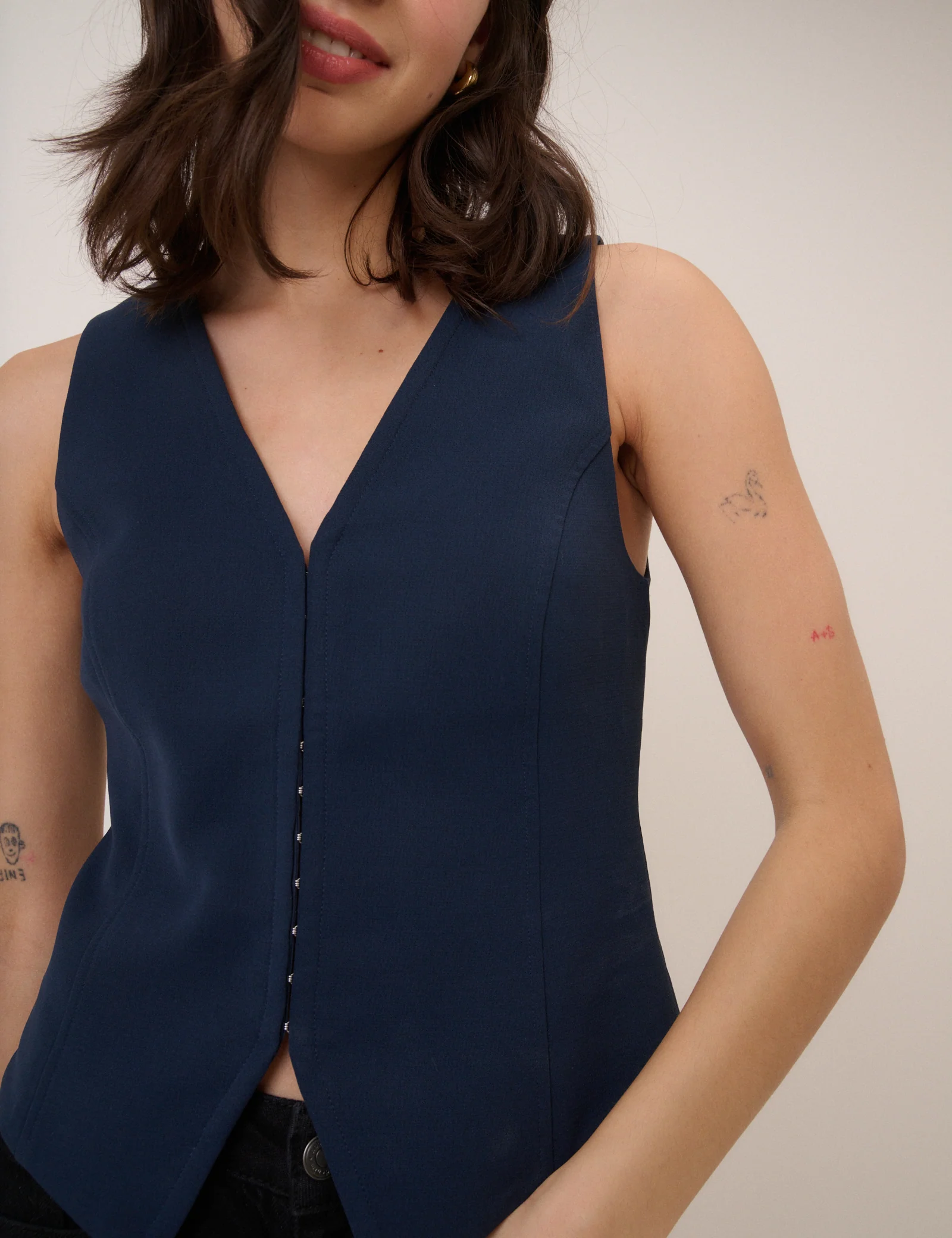 Navy Waistcoat - Image 4