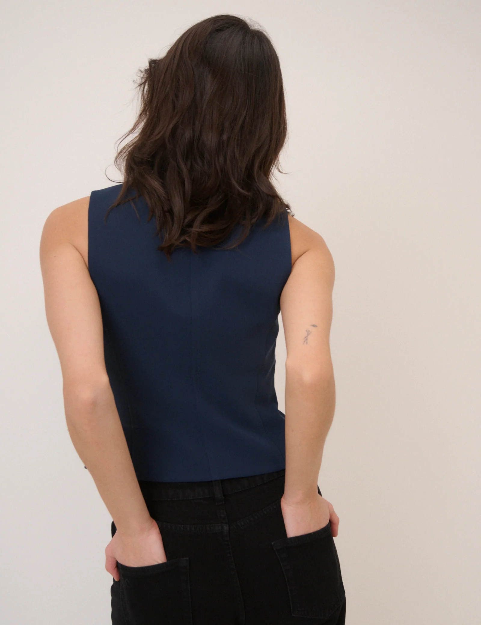 Navy Waistcoat - Image 5