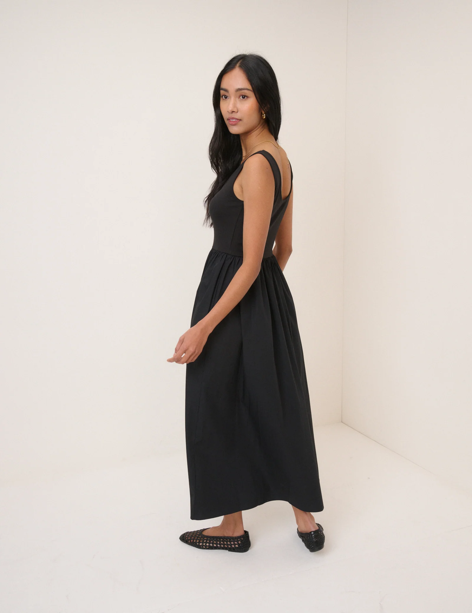 Black Sleeveless Colorado Midi Dress - Image 5