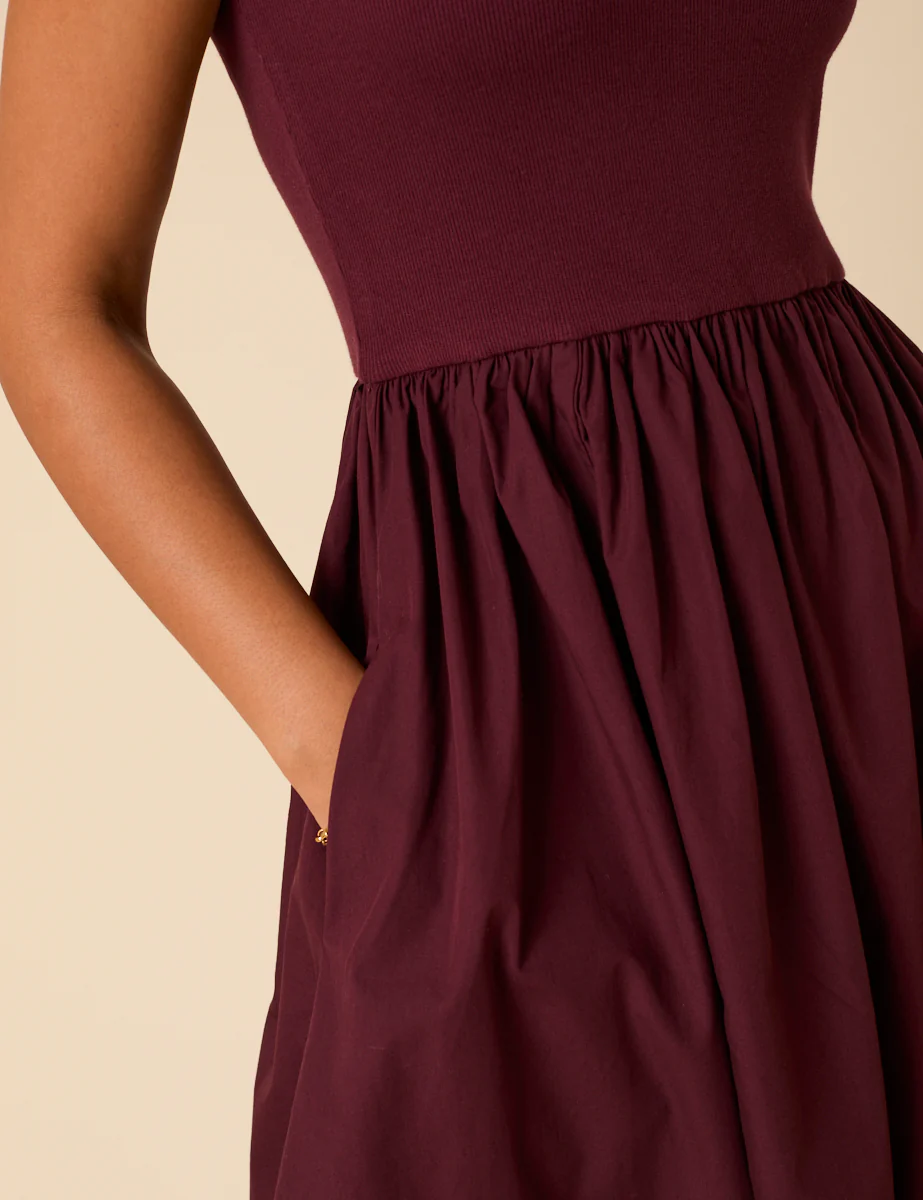 Burgundy Colorado Midi Dress - Image 3