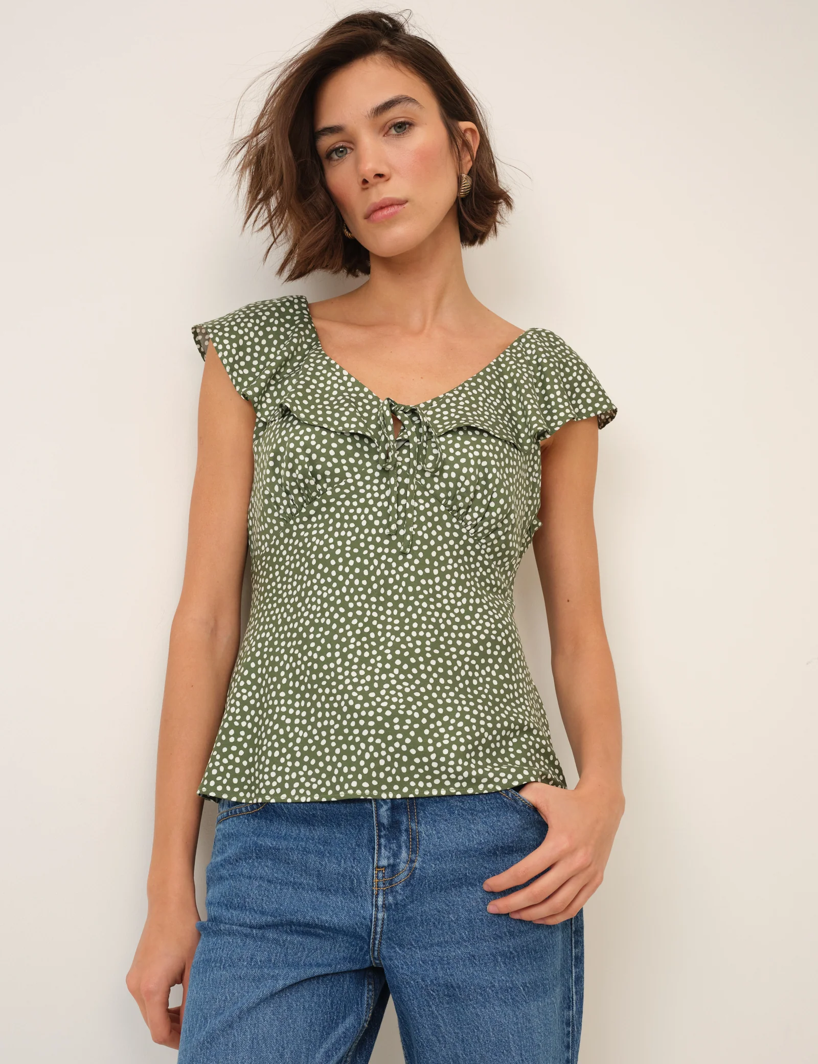 Green Polka Dot Top - Image 3