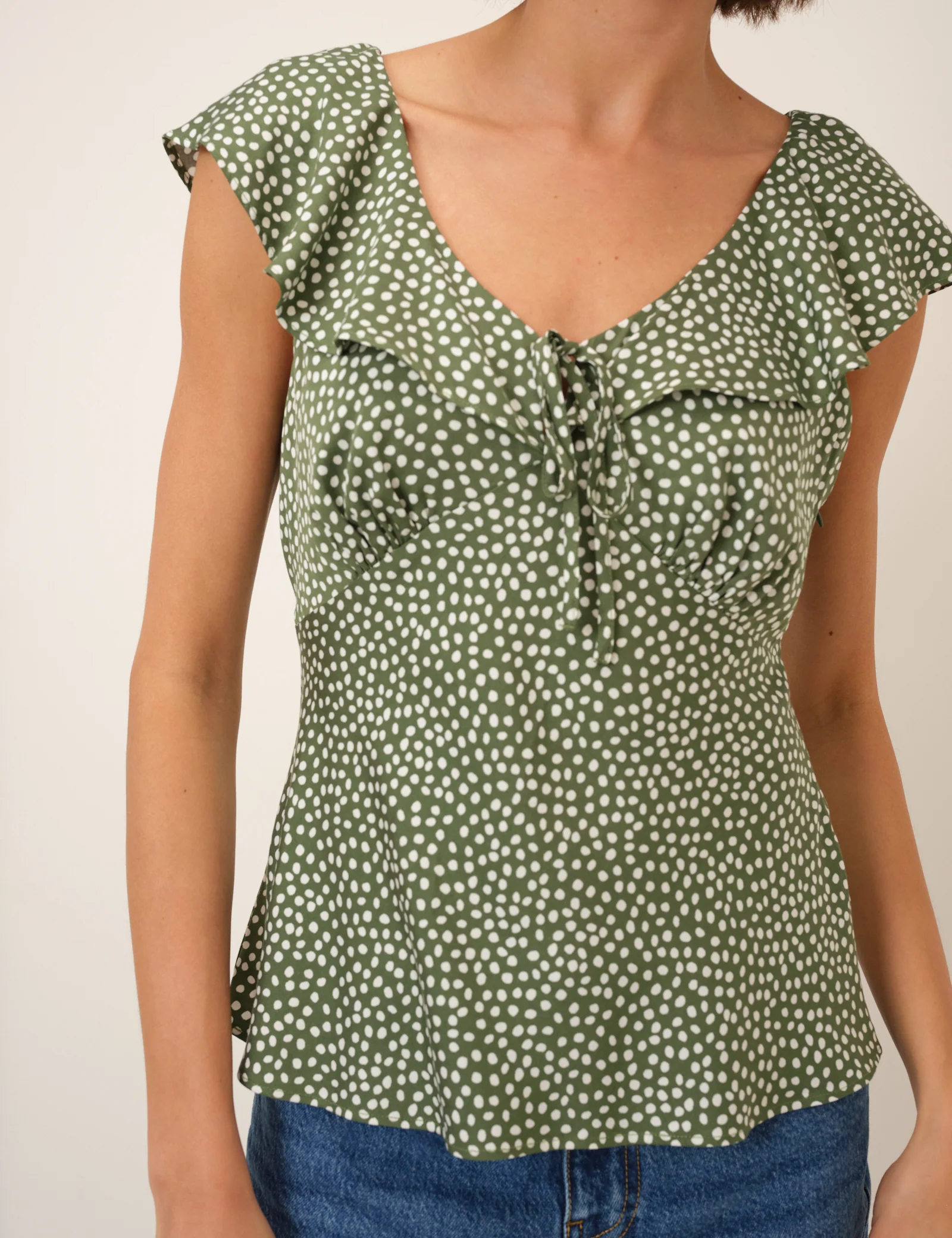 Green Polka Dot Top - Image 4