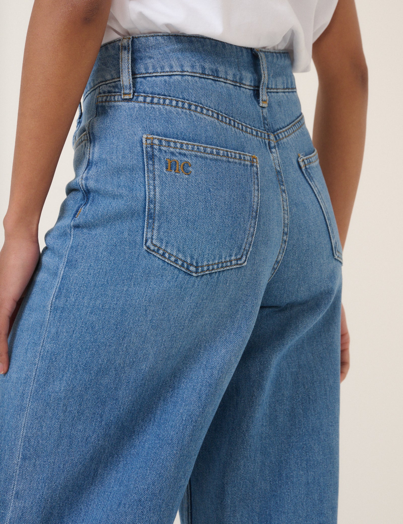 Blue High Rise Islington Turn Up Jeans - Image 5
