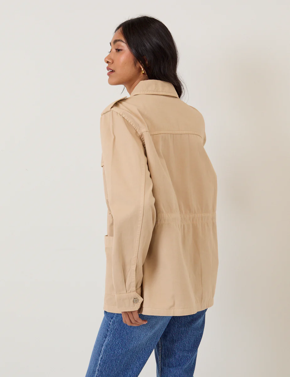 Cream Utility Jacket - Image 5