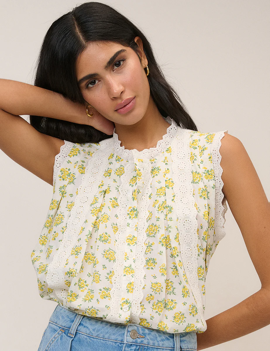 White Floral Blouse - Image 4