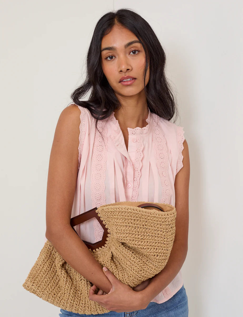 Light Pink Sleeveless Blouse - Image 4