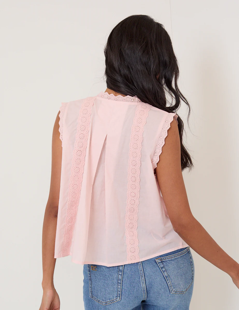 Light Pink Sleeveless Blouse - Image 5