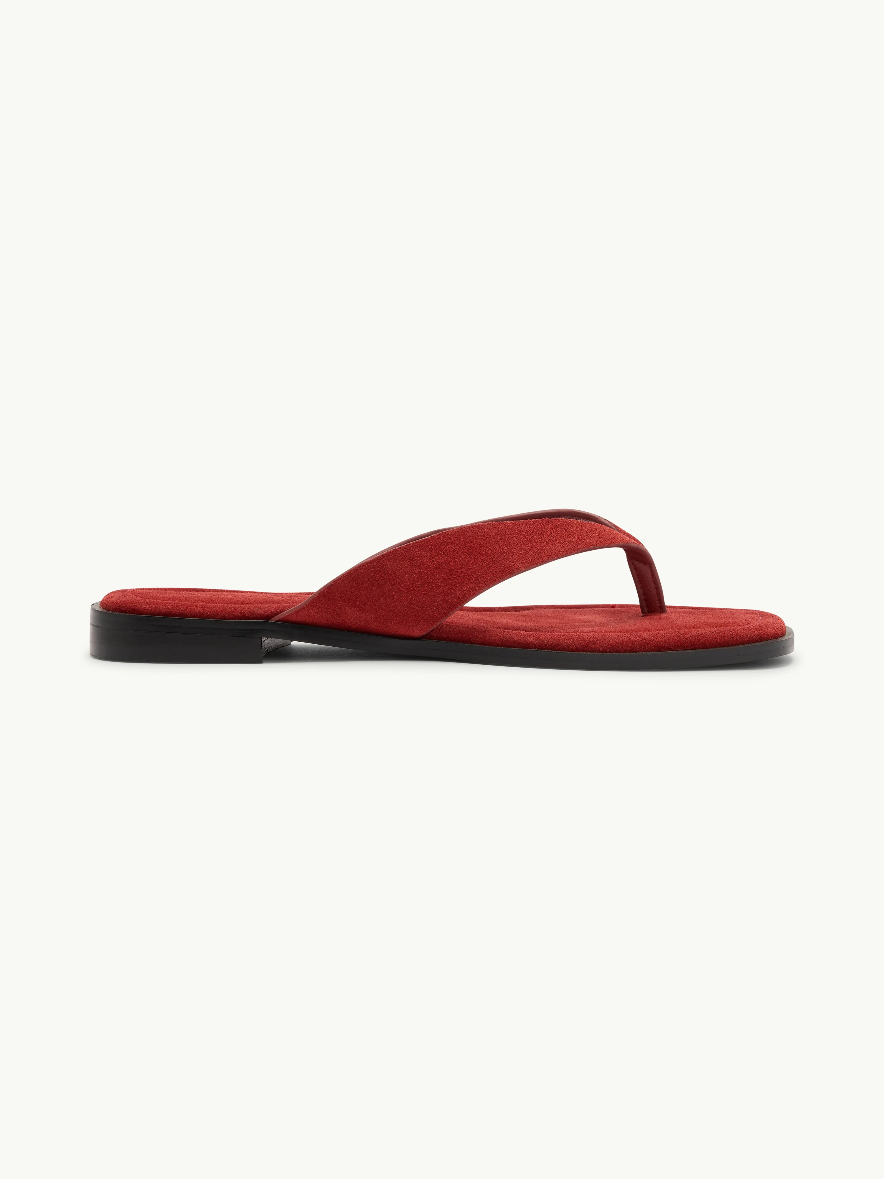 Red Suede Flip Flops - Image 5