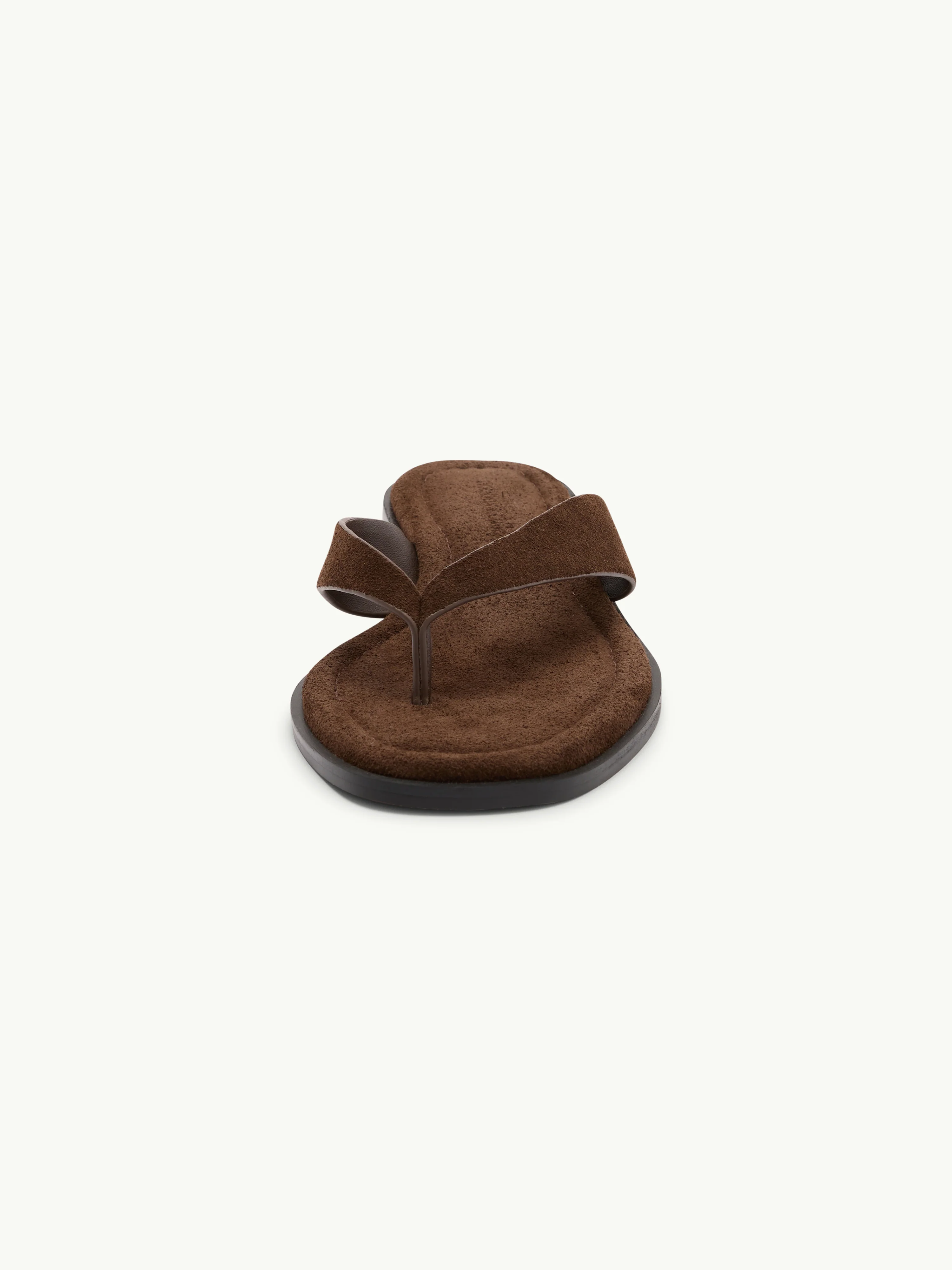 Brown Suede Flip Flops - Image 2