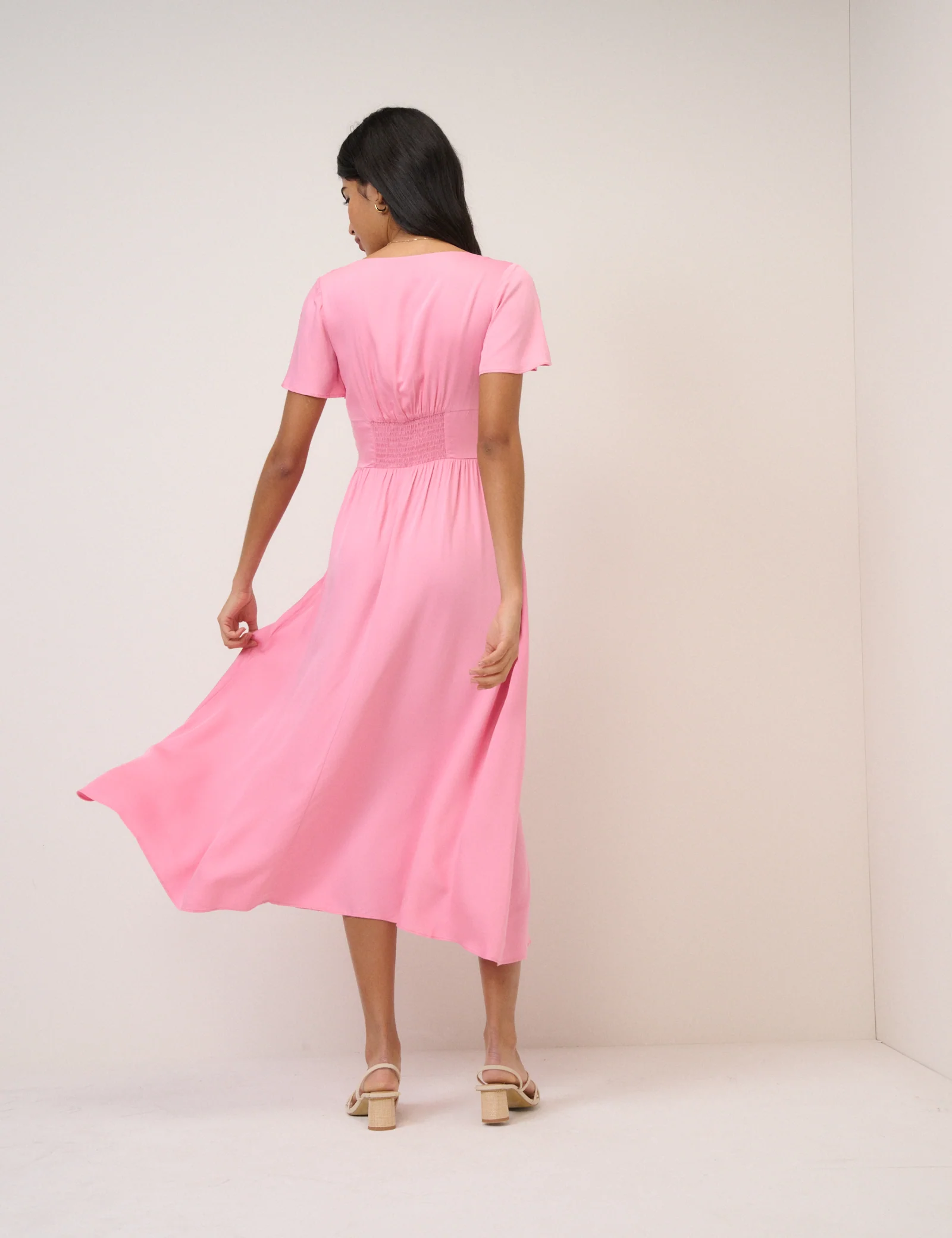 Pink Gia Midi Dress - Image 5