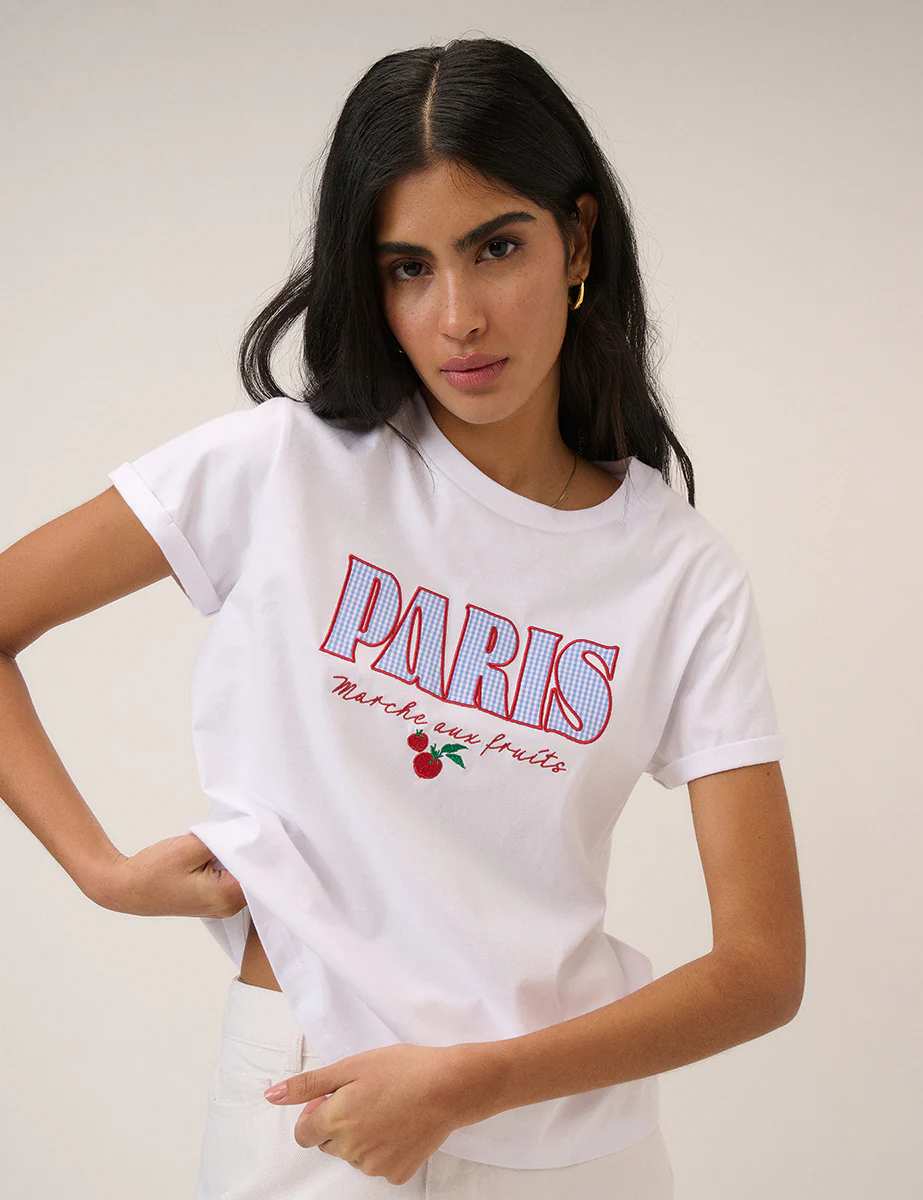 White Paris Graphic T-Shirt - Image 4