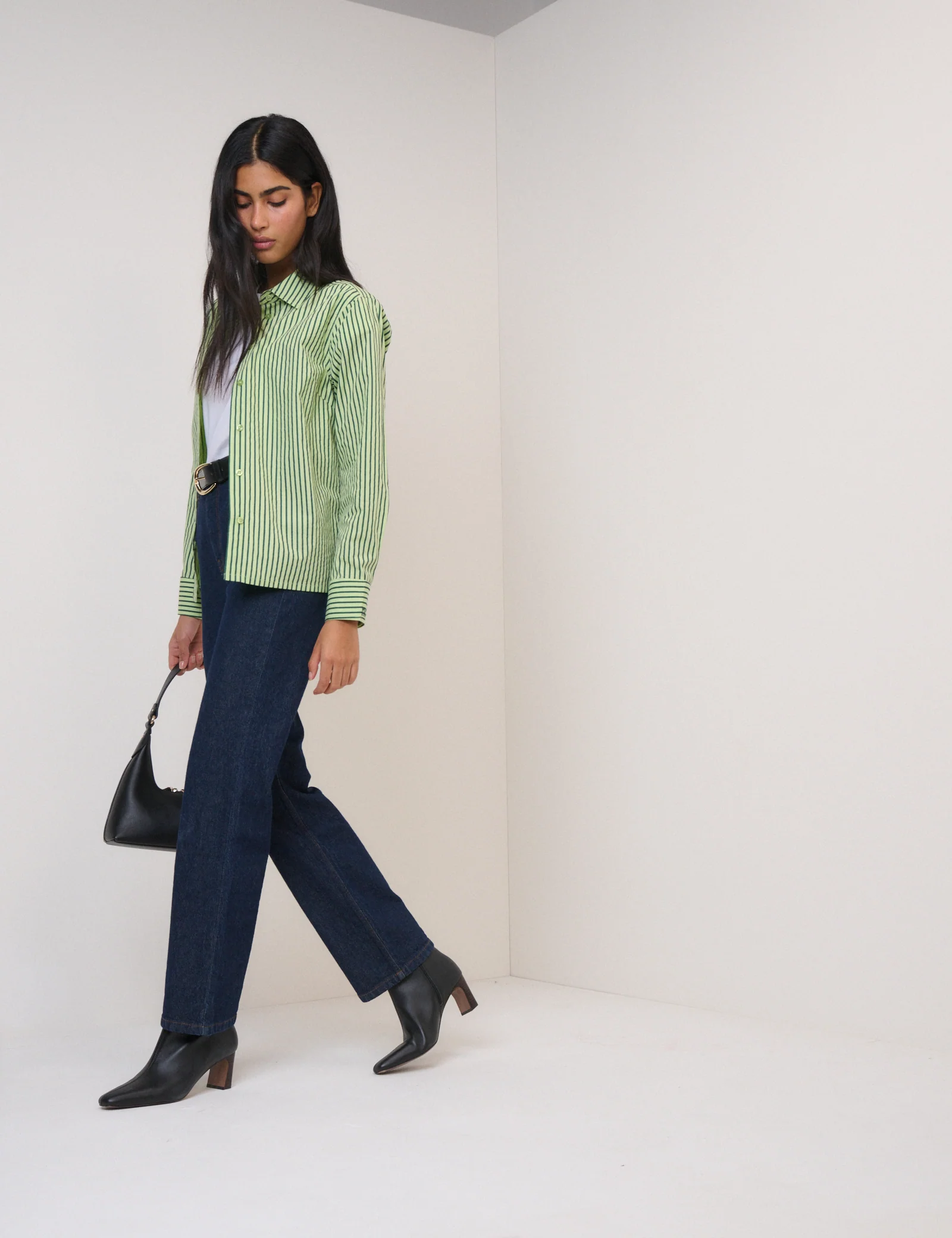 Green Pinstripe Shirt - Image 5