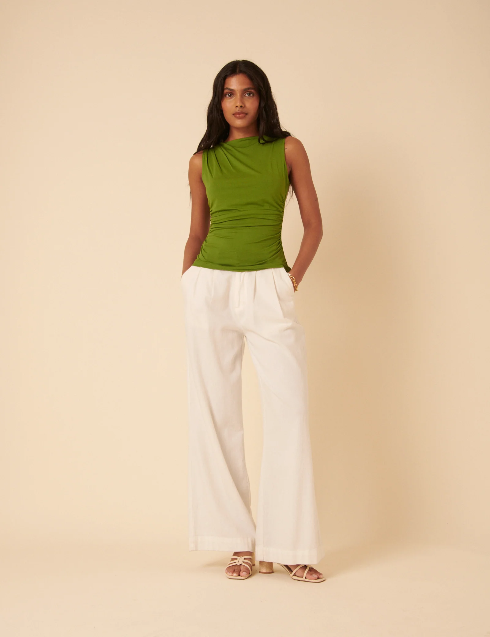 Green Ruched Top - Image 5