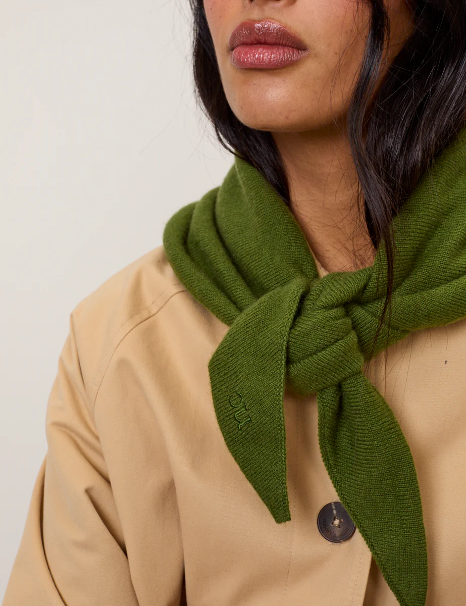 Green Triangle Scarf - Image 4