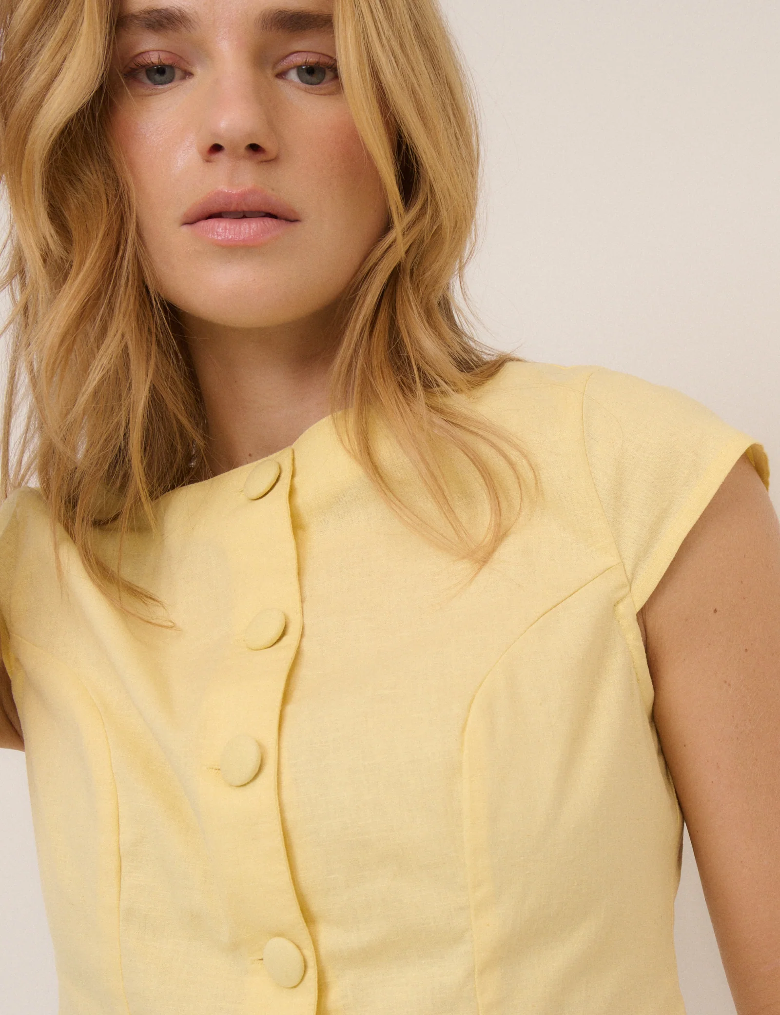 Butter Yellow Gretchen Top - Image 2