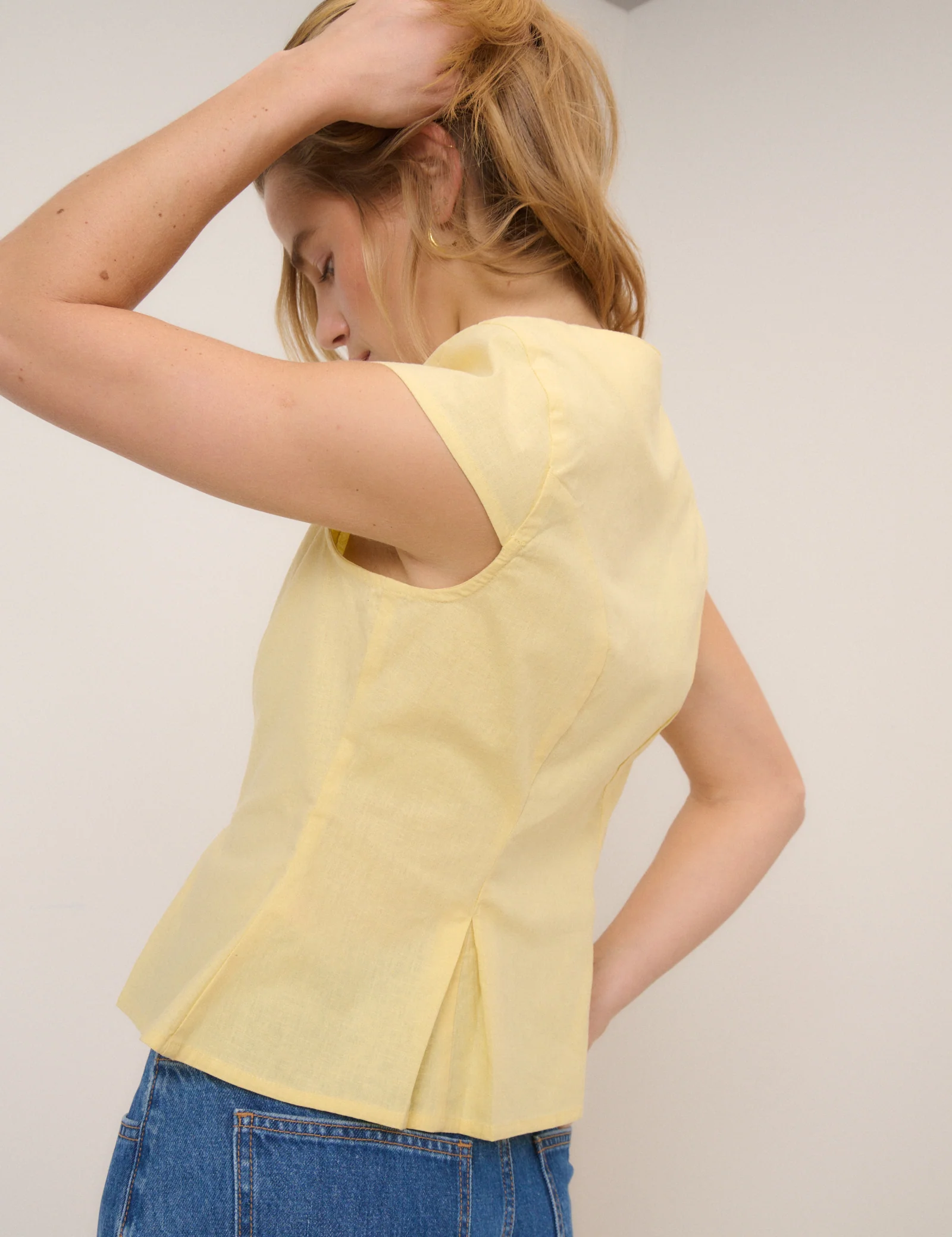Butter Yellow Gretchen Top - Image 4