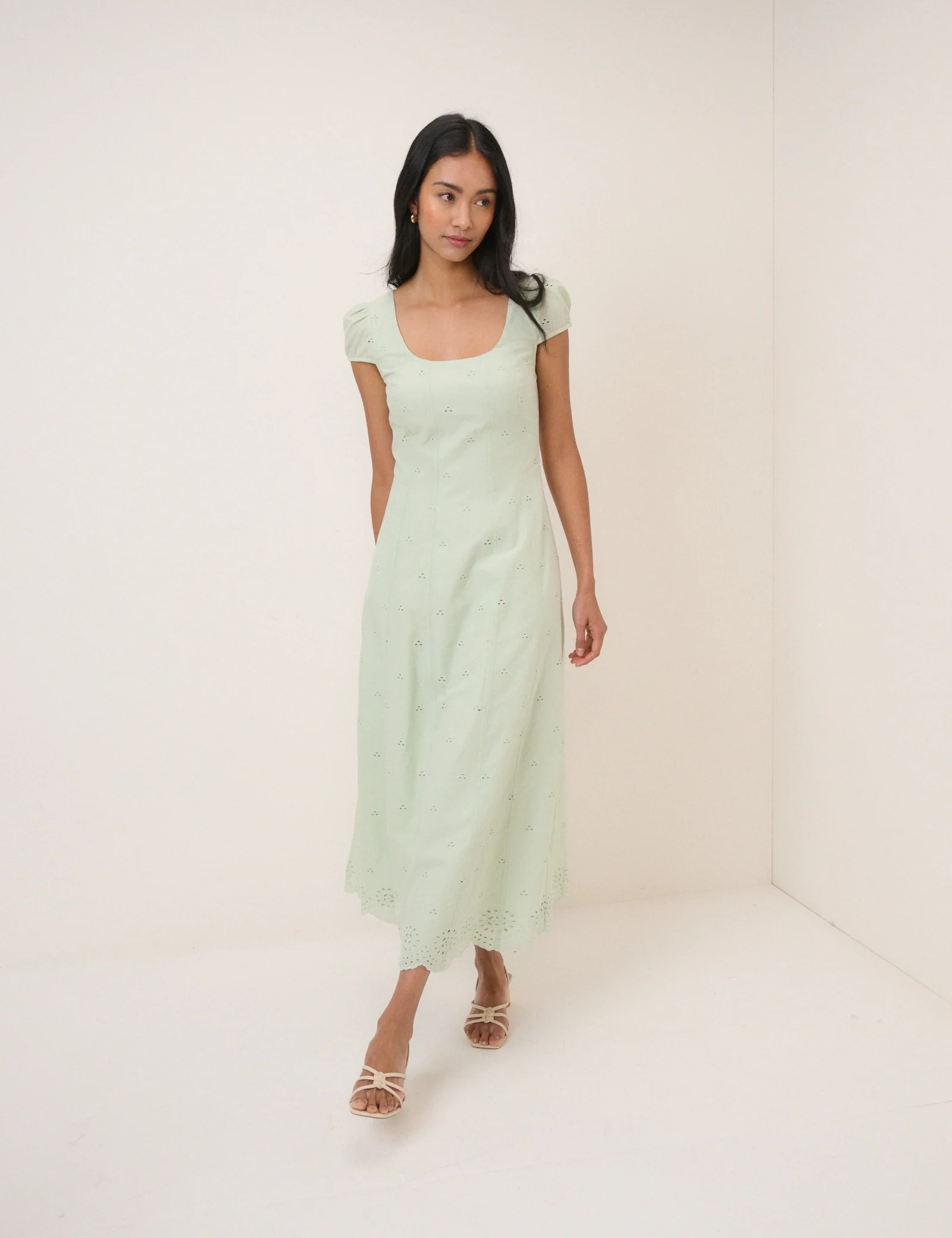 Mint Green Harri Midi Dress - Image 2