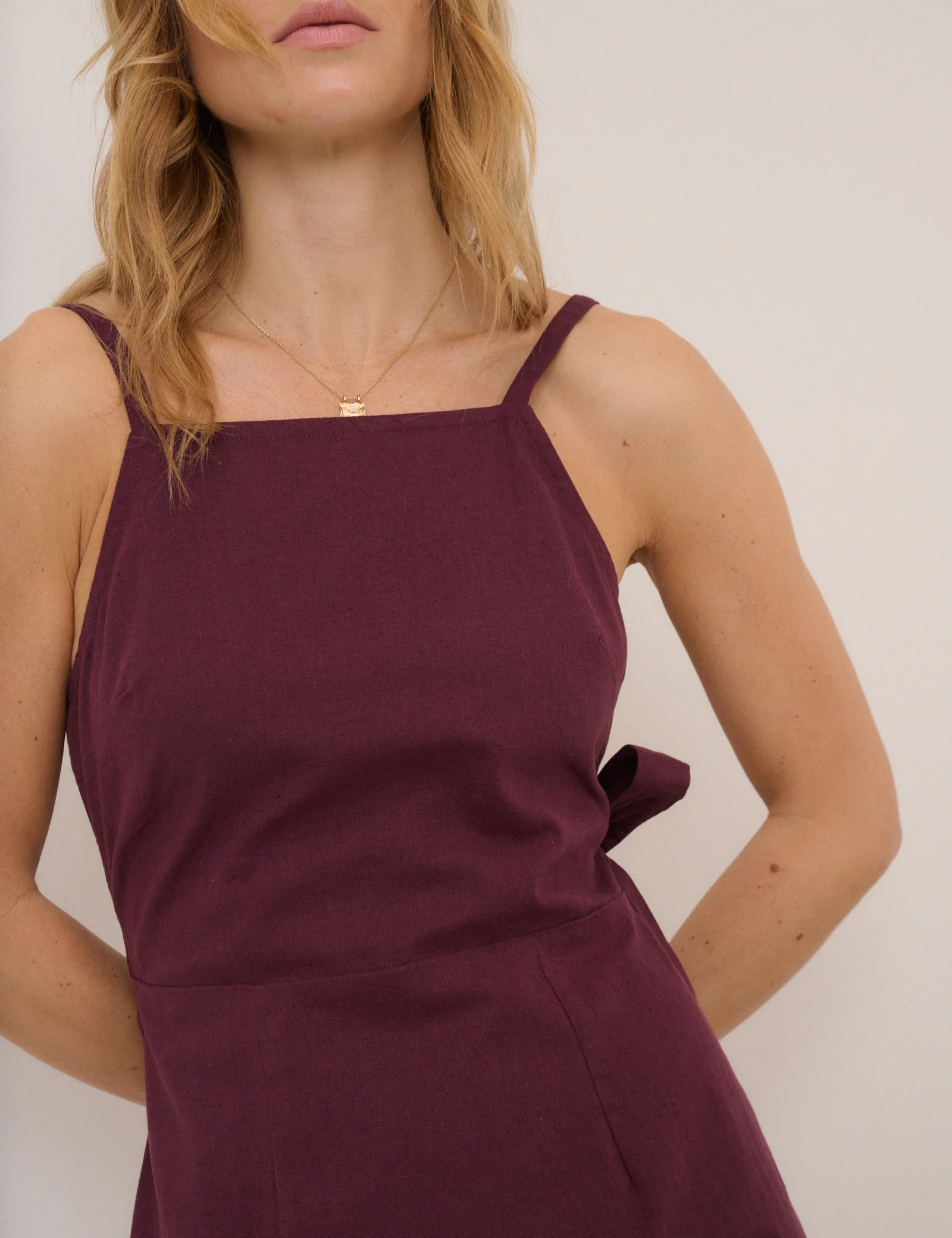Purple Kourtney Strappy Mini Dress - Image 2