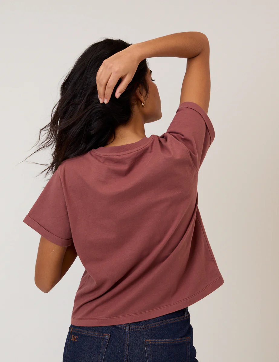 Brown La Maison Heart Graphic T-Shirt - Image 5