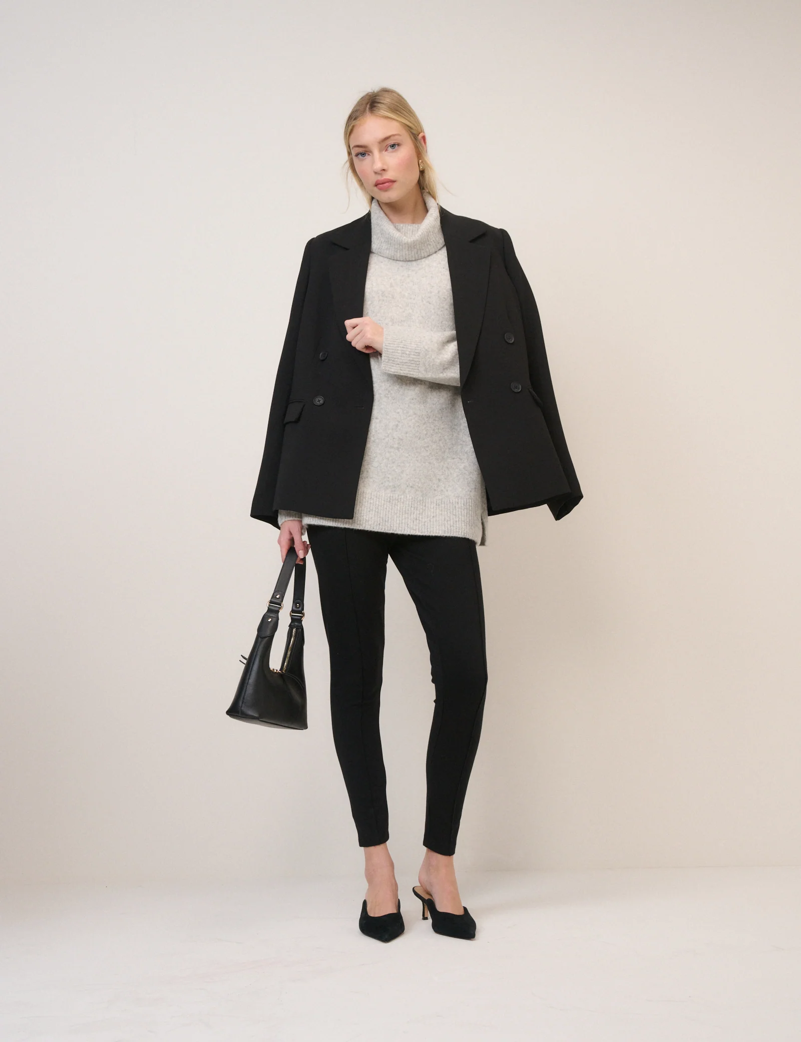 Grey Roll Neck Longline Jumper - Image 4