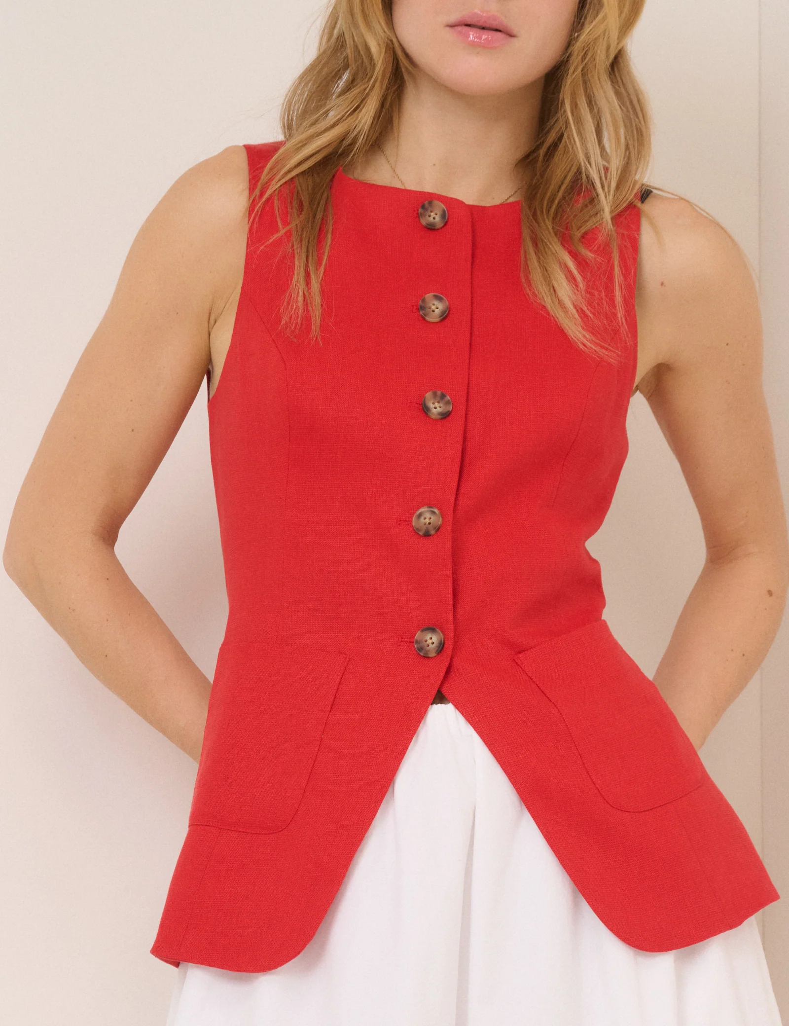 Longline Pocket Waistcoat - Image 2