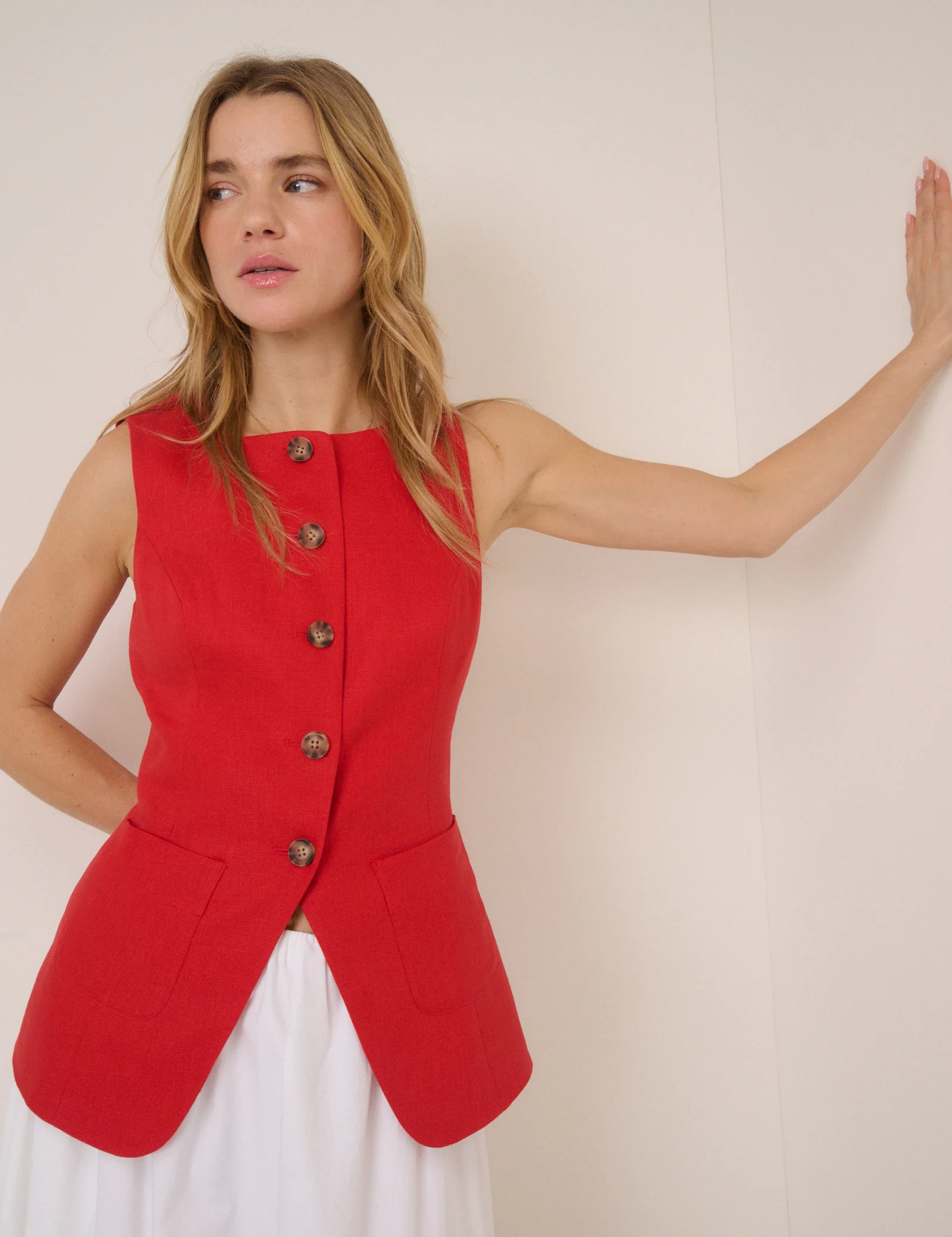 Longline Pocket Waistcoat - Image 3