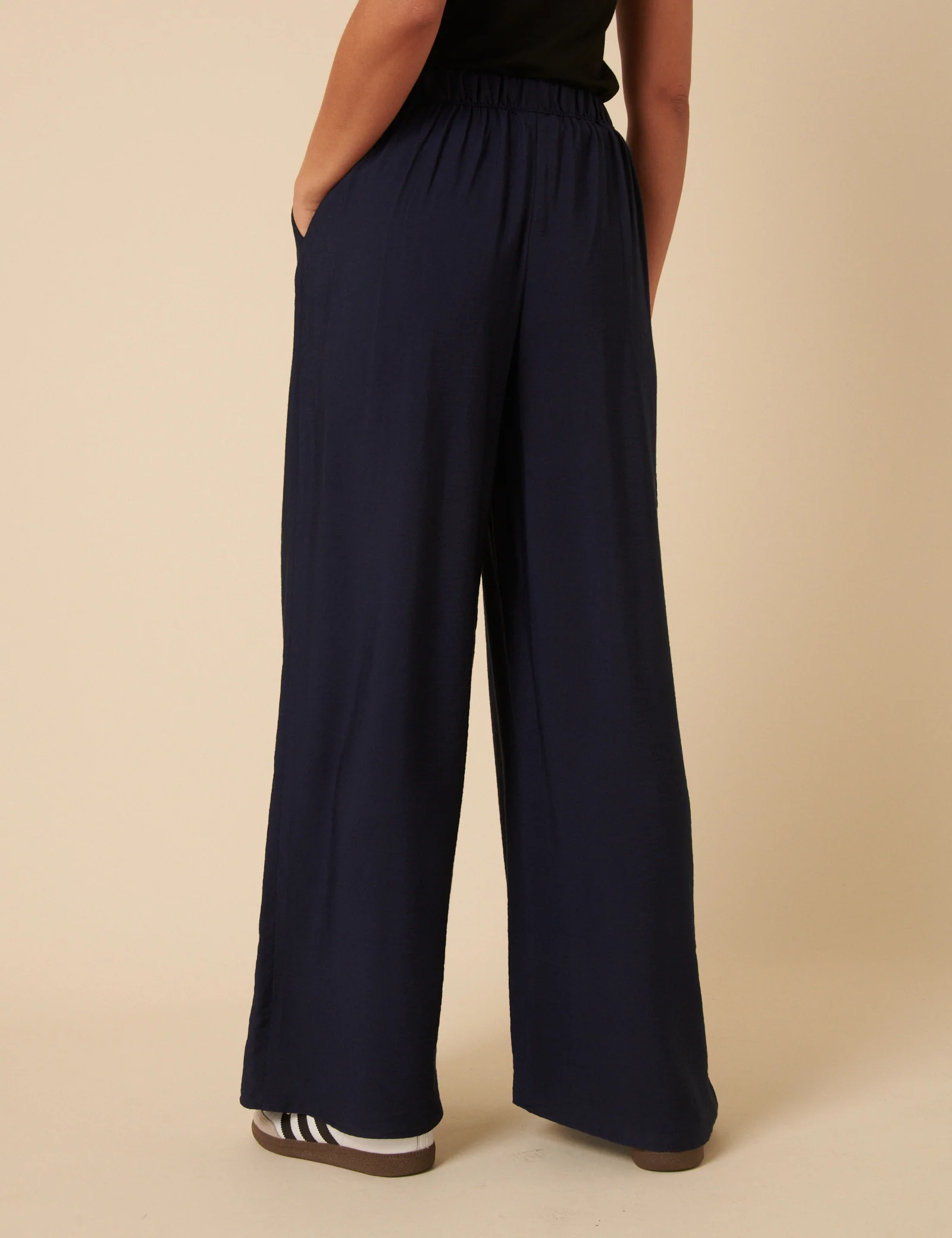 Navy Full Length Zeena Trousers - Image 5