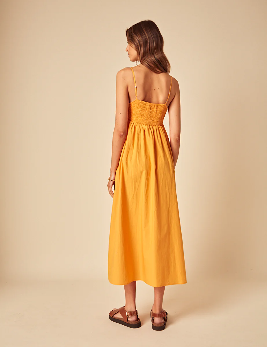 Orange Aspen Midi Dress - Image 4